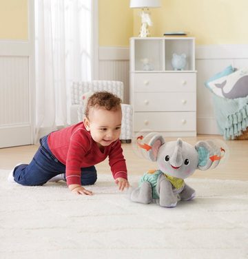 Vtech® Kuscheltier VTechBaby, Krabbel mit mir - Elefant, grau