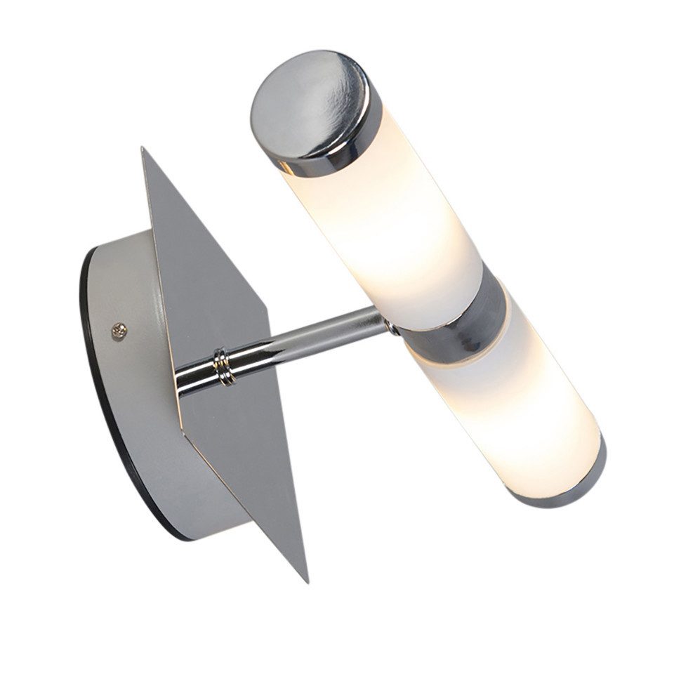 Qazqa Wandleuchte Bath, ohne Leuchtmittel, G9, Chrom, Modern, Stahl, 2-flam günstig online kaufen