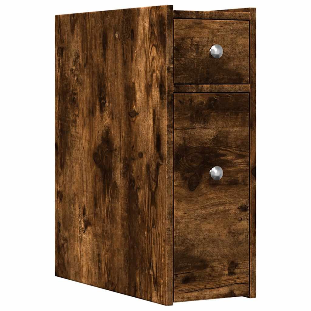 vidaXL Fächerschrank Badschrank Schmal mit Rollen günstig online kaufen
