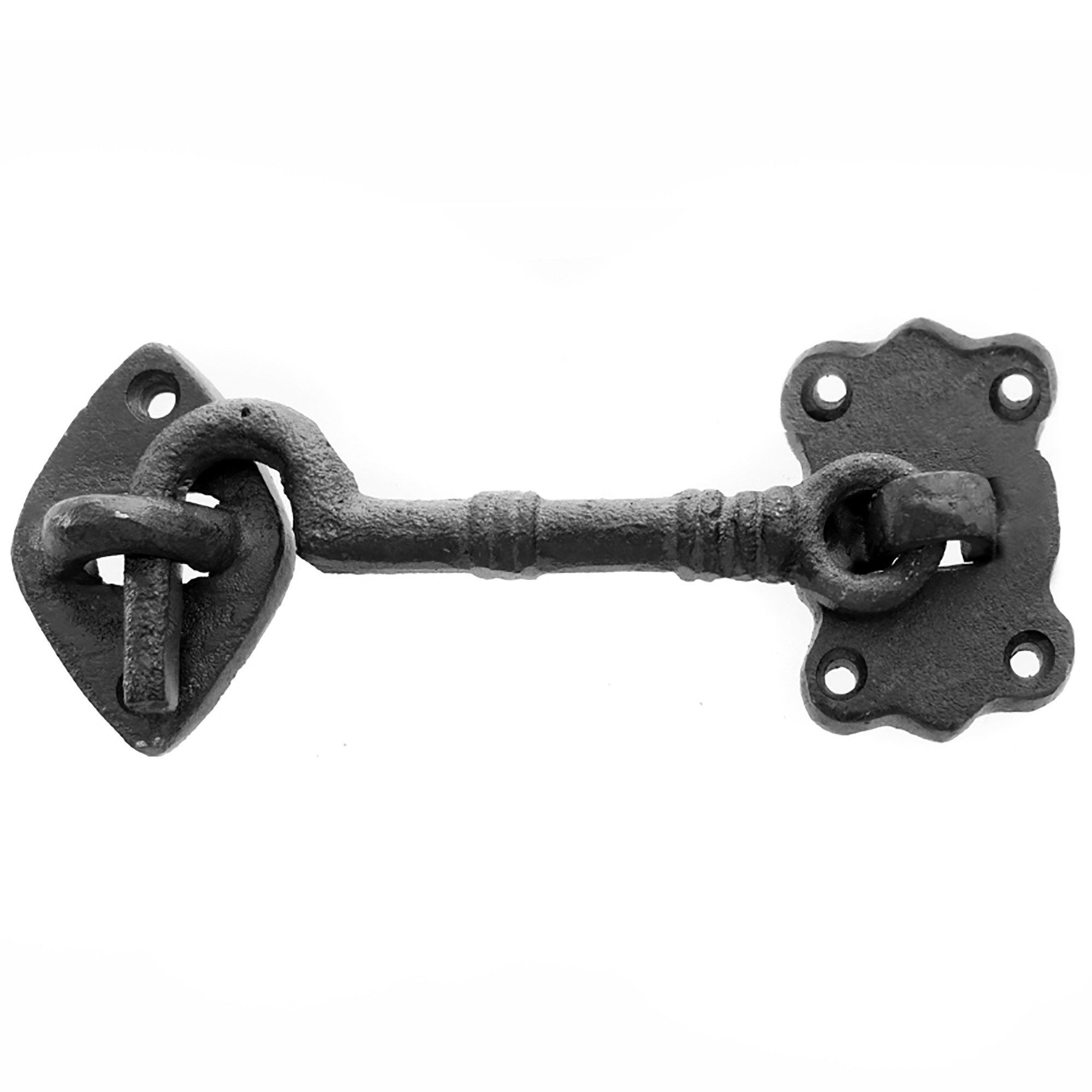 Annastore Türriegel Türriegel aus Gusseisen Vintage - Schlossriegel - Türschlossriegel, Türriegel L 14,5 cm