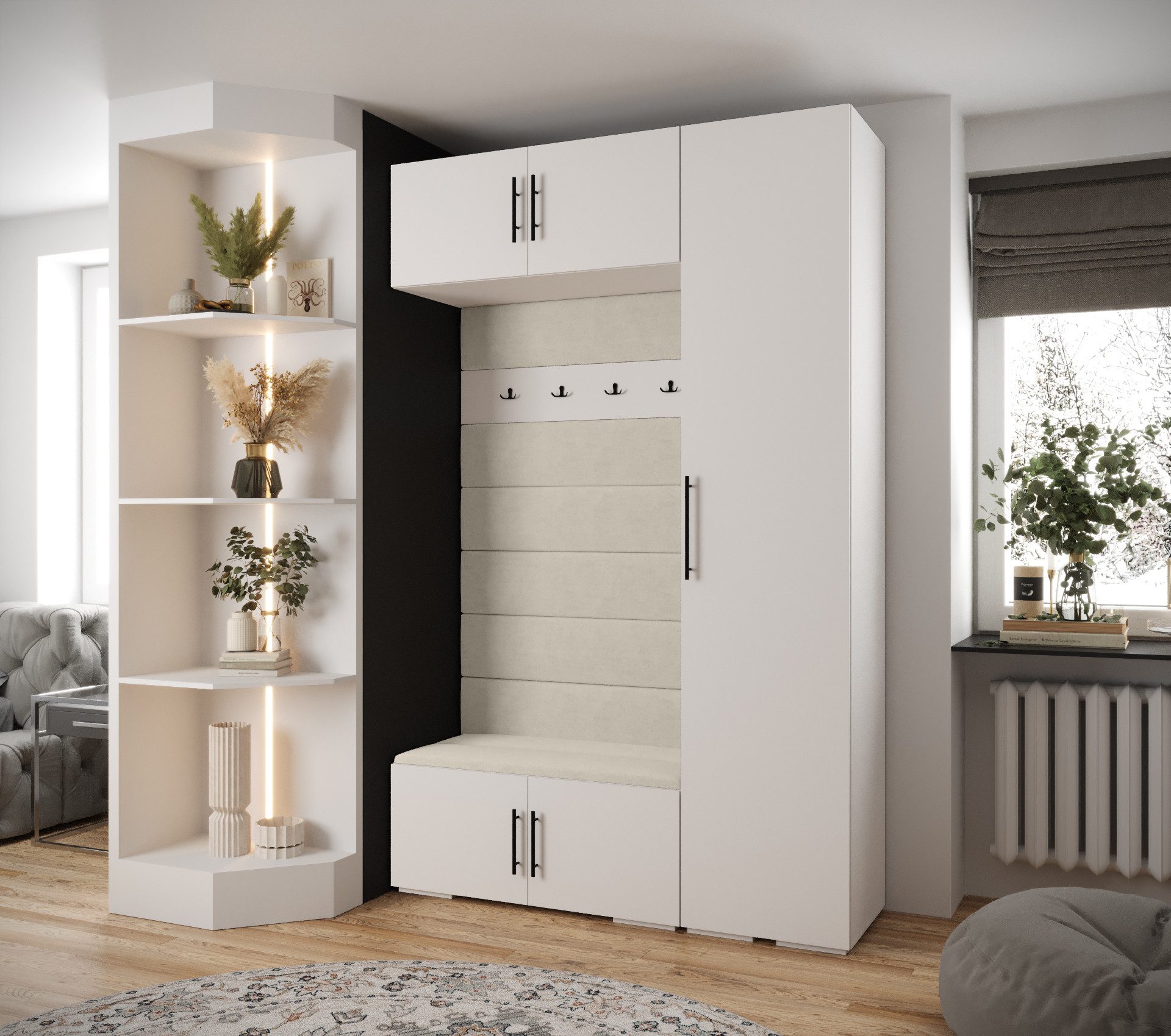 ABIKS MÖBEL Kompaktgarderobe INOVA 3 SATZ günstig online kaufen