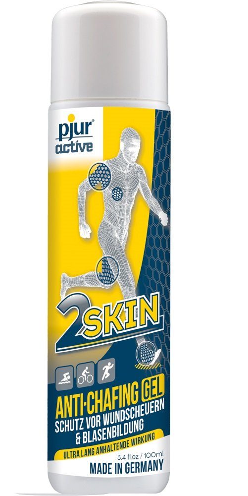 pjur Hautpflegegel pjuractive 2SKIN 100ml Anti Chafing Gel, gegen Reibung & Wundscheuern perfekt für Sportler - Made in Germany