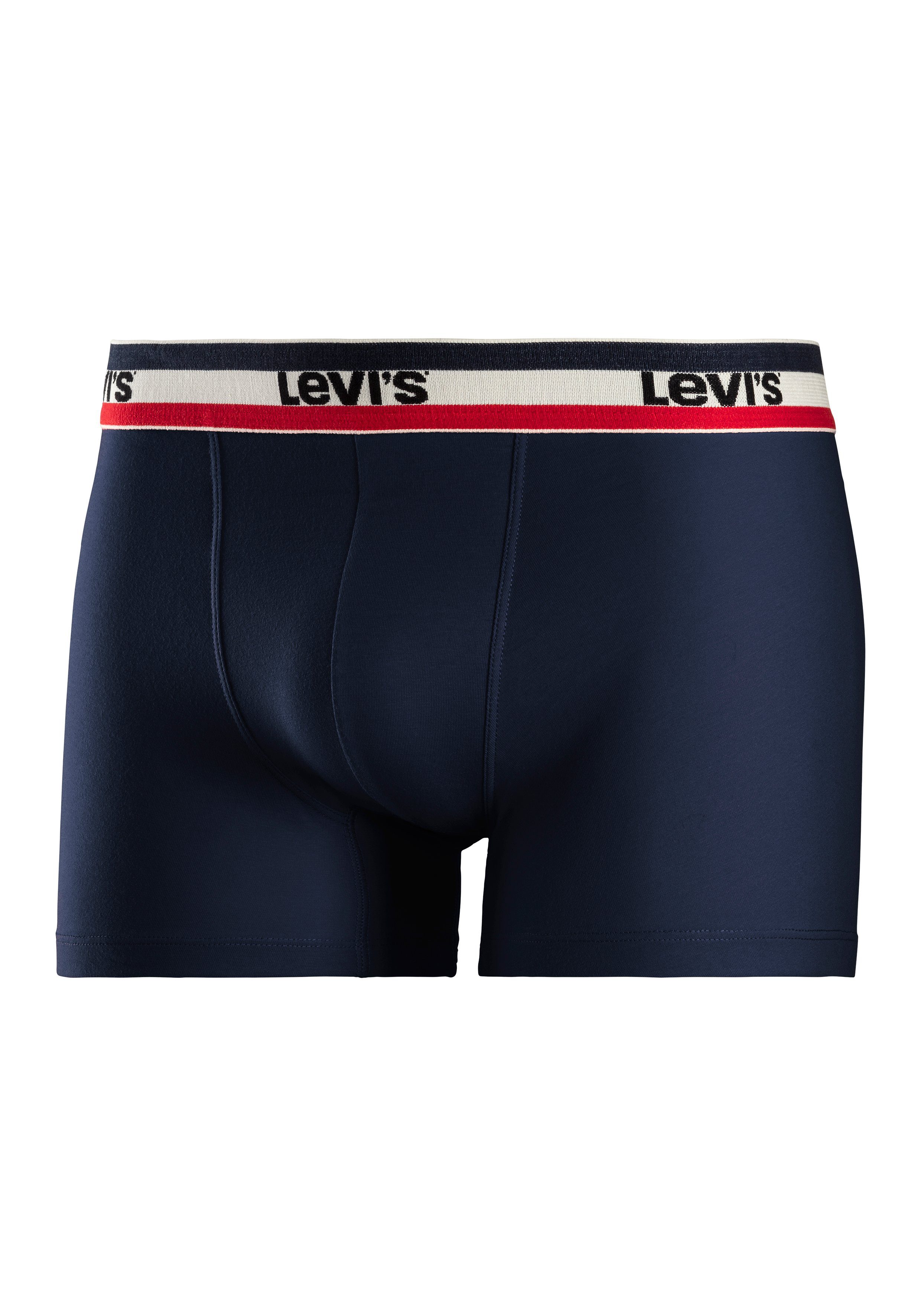 white Streifen red / (Packung, Levi's® 3-St) blue 003 / Logo Boxer Bund