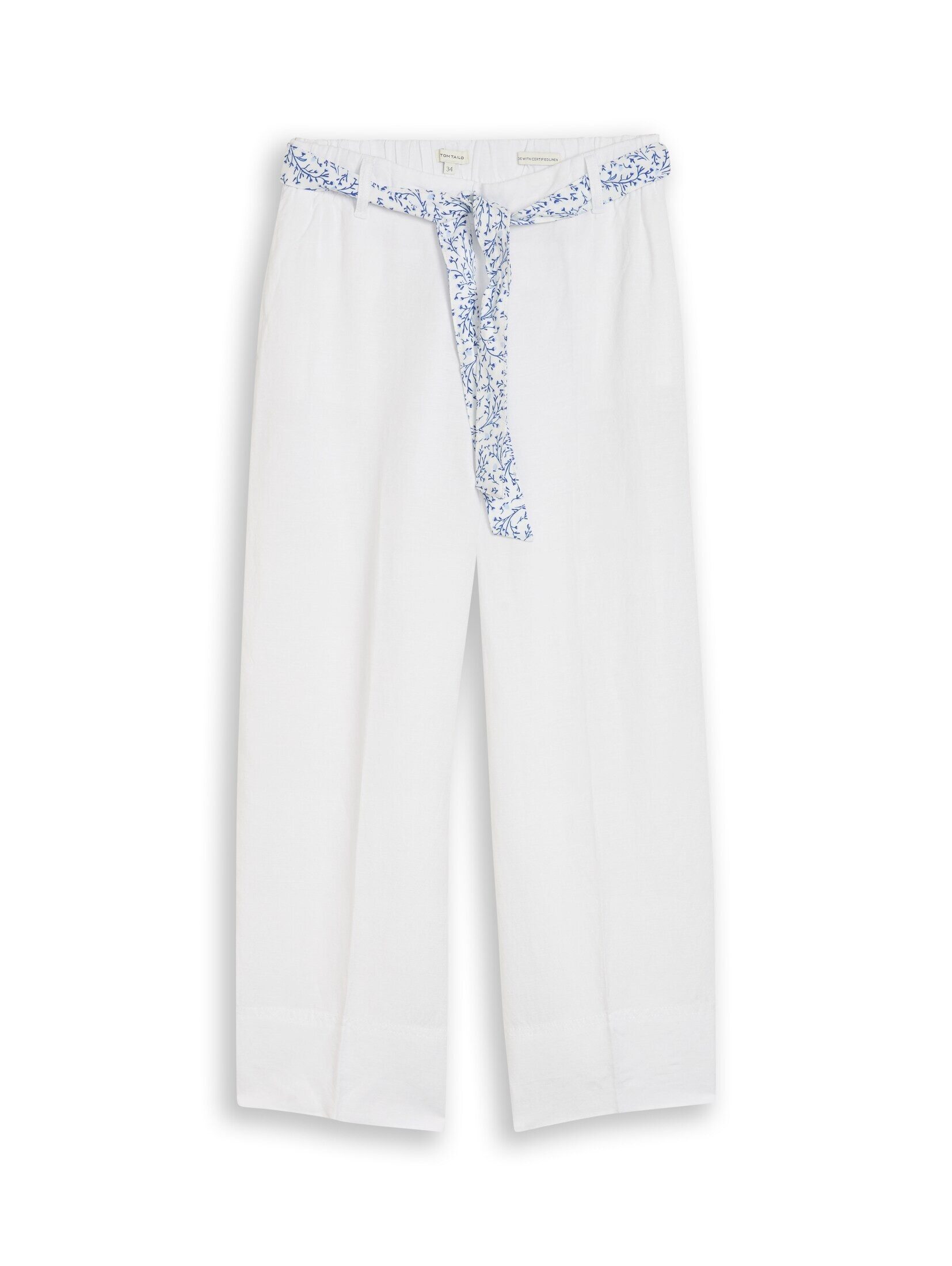 TOM TAILOR 7/8-Hose Hosen & Chino Culotte Hose mit Leinenanteil