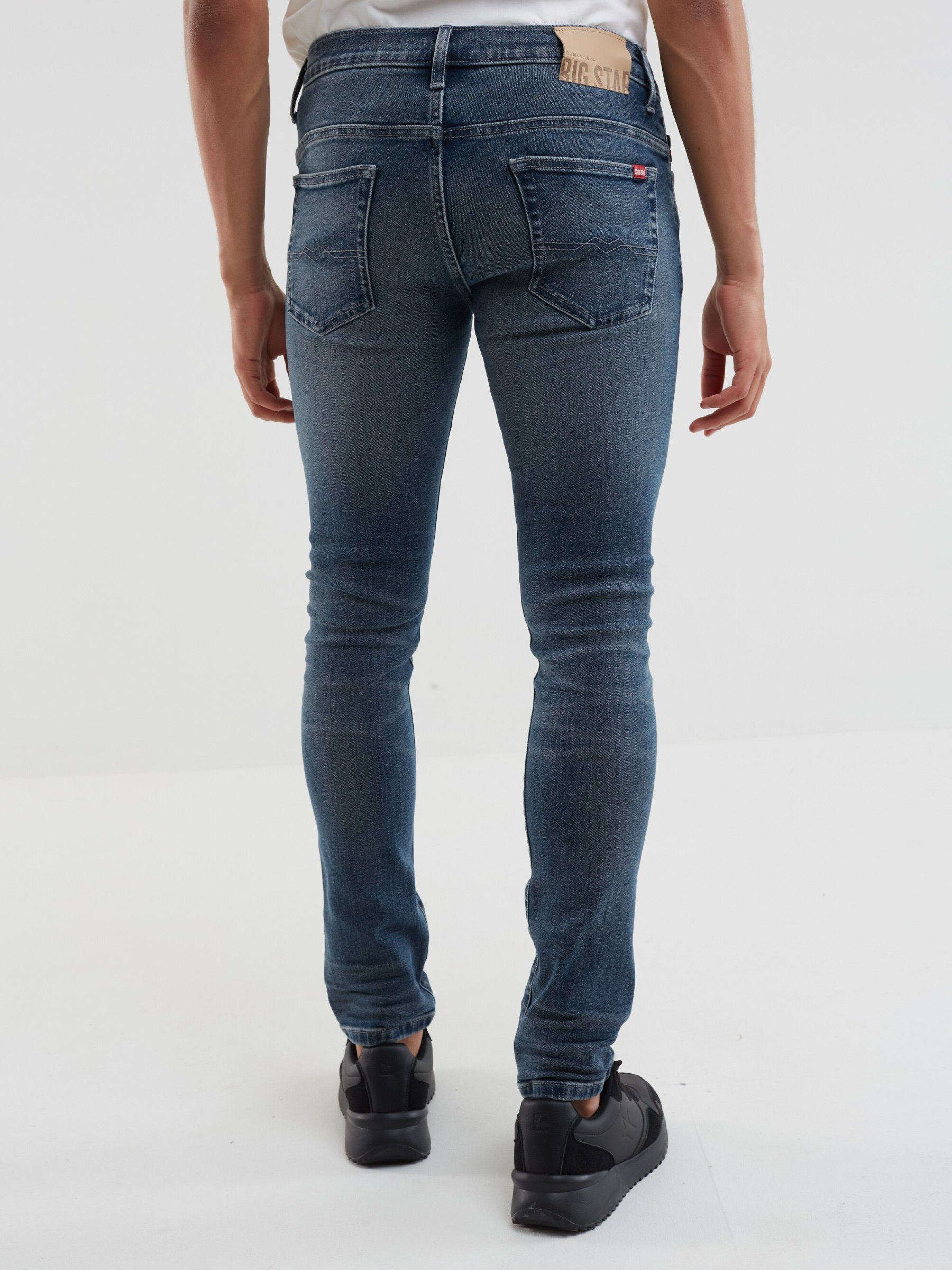 BIG STAR Skinny-fit-Jeans JEFFRAY (1-tlg) rauchblau