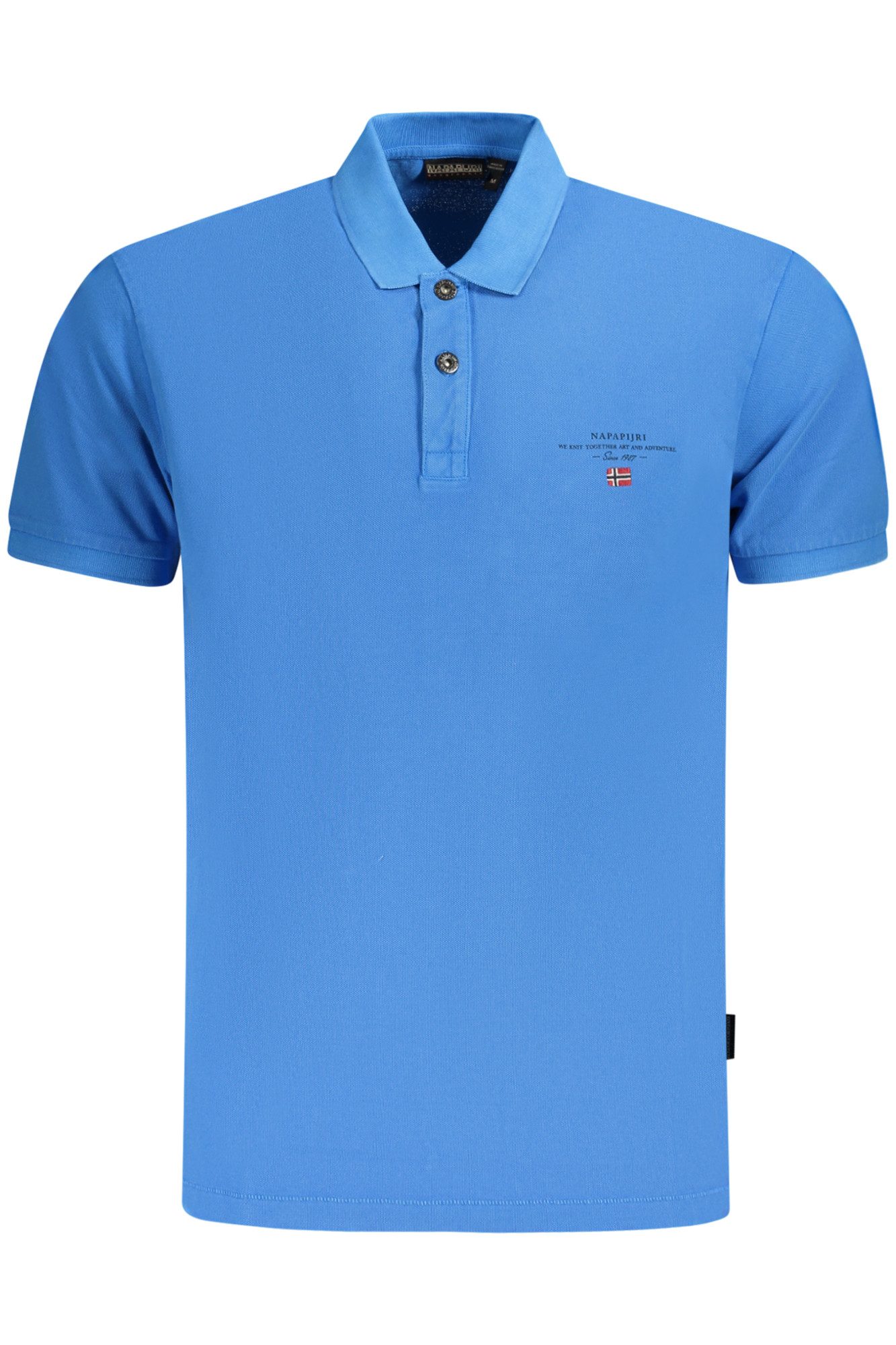 Napapijri Poloshirt Herren Kurzarm-Poloshirt Blau mit Druck und günstig online kaufen