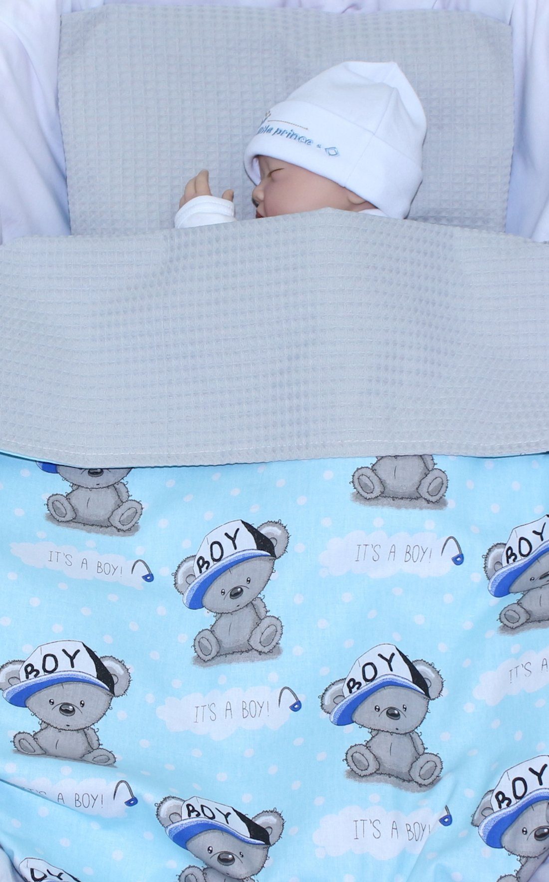 Babydecke Babydecke Waffelpiqué Baumwolle Kuscheldecke Kinderwagendecke
