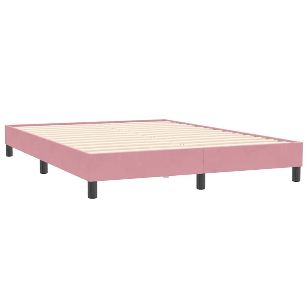 vidaXL Bett Boxspringbett ohne Matratze Rosa günstig online kaufen