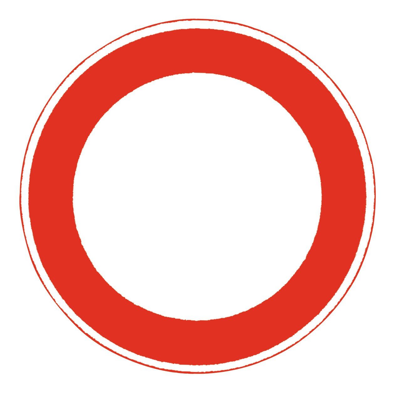 Verkehrsschild, 250 Ronde 600 mm Durchfahrt Verboten RAL-Gütezeichen Folie RA1