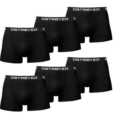 DSTROYED Boxershorts Herren Männer Unterhosen Baumwolle Premium Qualität perfekte Passform (Sparpack, 6er Pack) S - 7XL