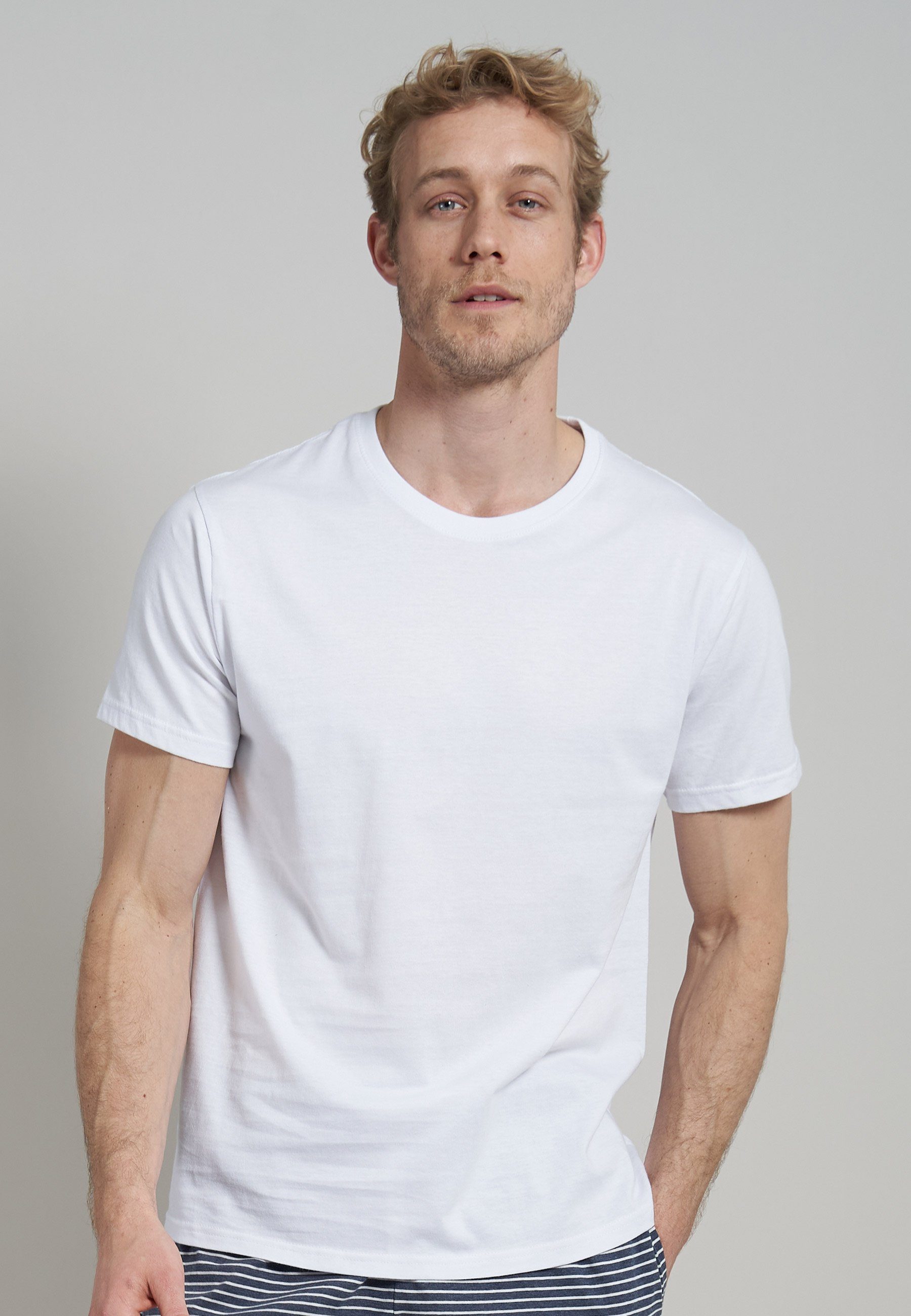 CECEBA Unterziehshirt CECEBA Herren T-Shirt weiß uni 2er Pack (2-St) günstig online kaufen