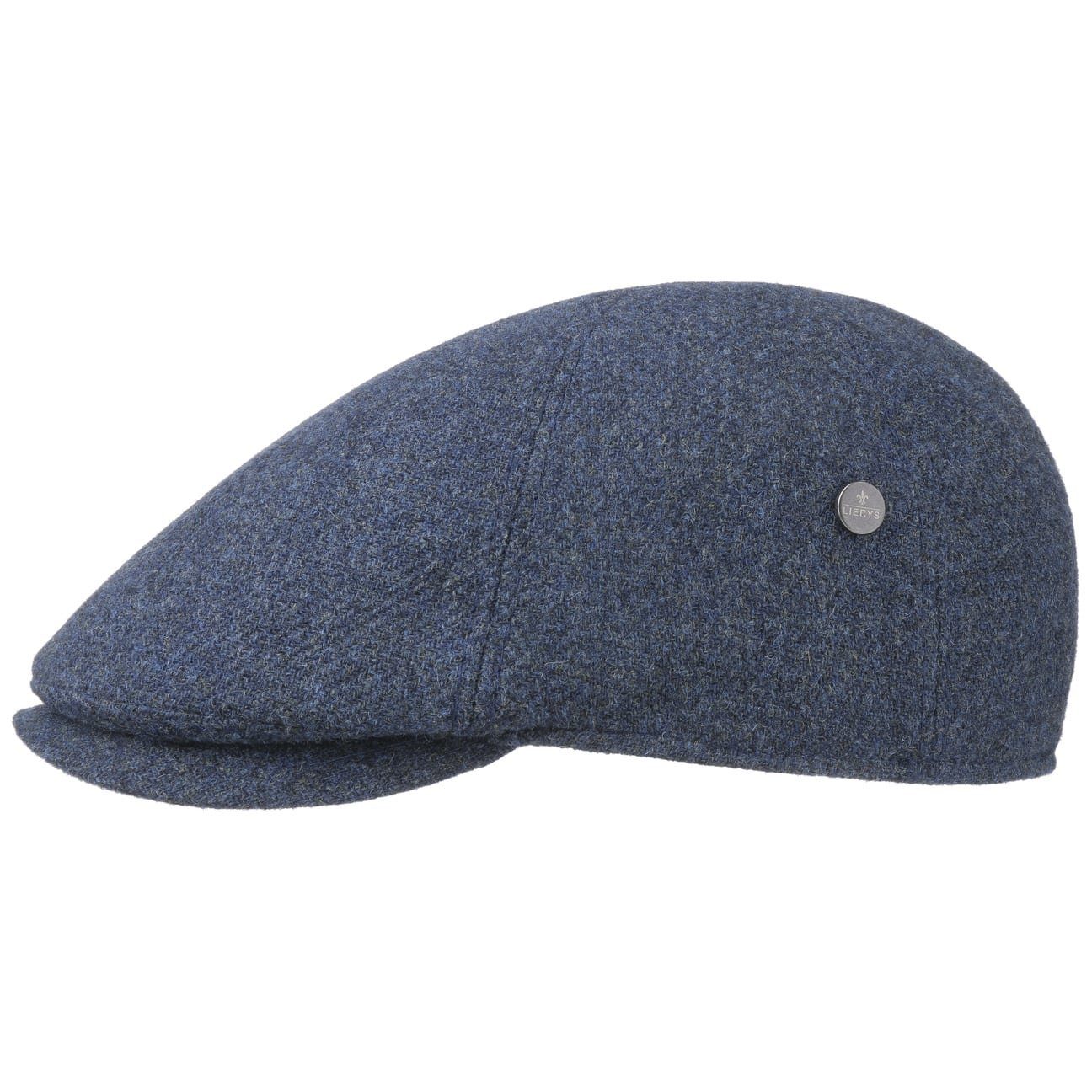 Lierys Flat Cap (1-St) Schirmmütze, Made in Italy blau