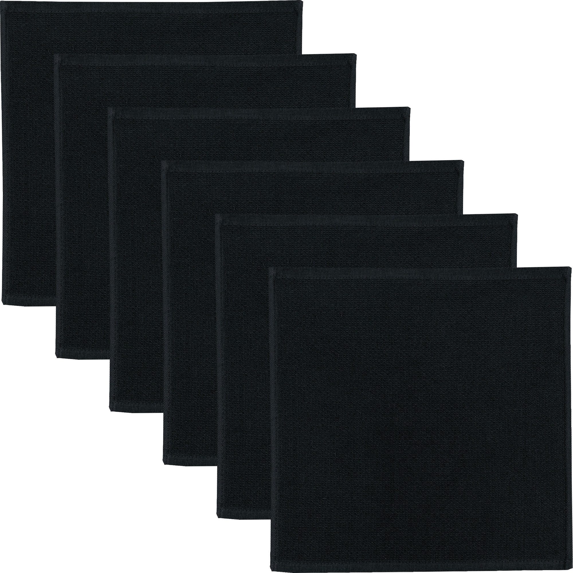 Erwin Müller Geschirrtuch Spültuch 6er-Pack, Baumwolle Uni