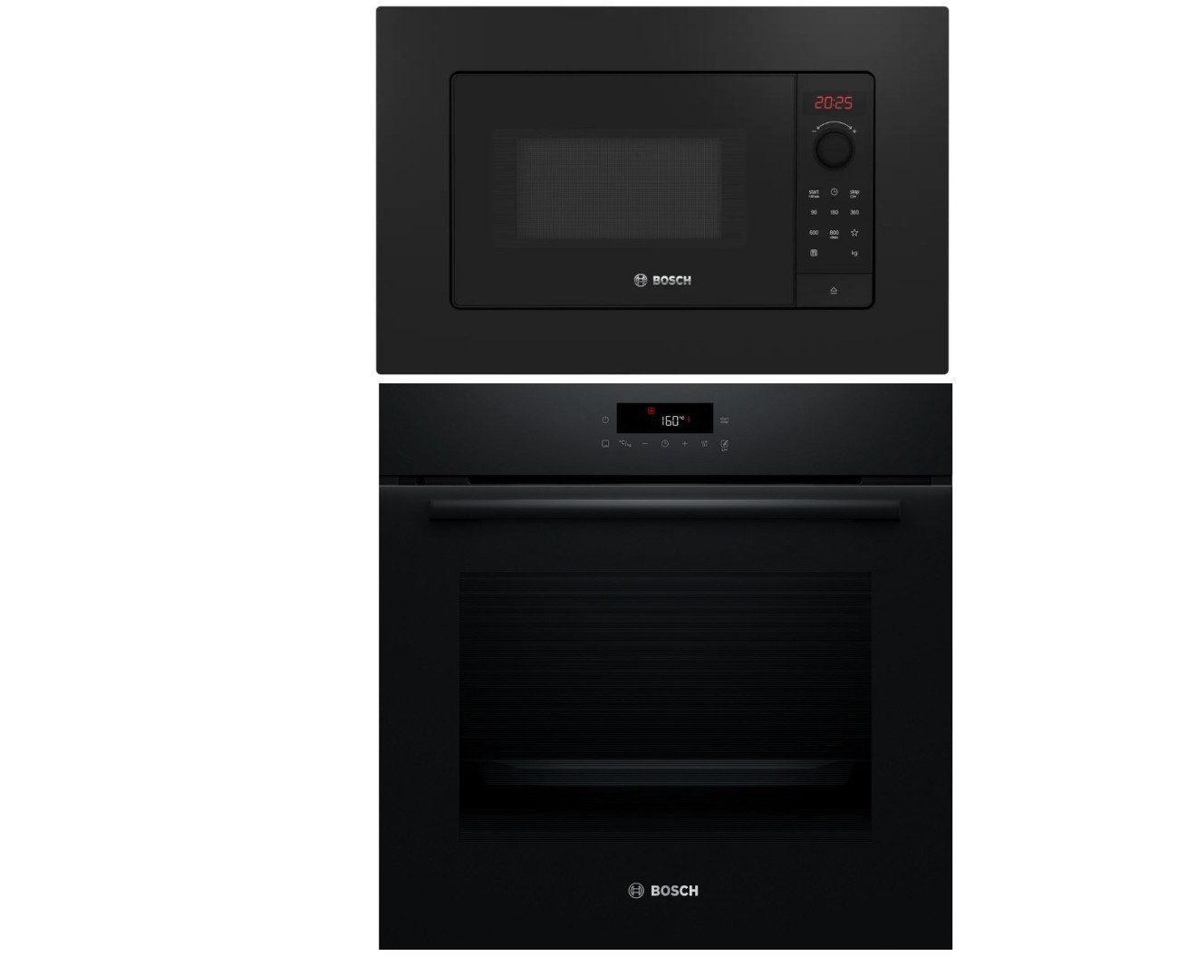 Bosch Backofen-Set Einbau Backofen Air Fry Pyrolyse + Einbau Mikrowelle AutoPilot