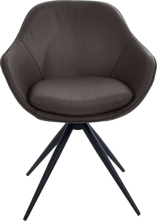 Sehr beliebt zu niedrigen Preisen & Wohnen schwarz Drehstuhl Metall Struktur Komfort K+W mit 4-Fuß Gestell Drehstuhl ZOOM, aus