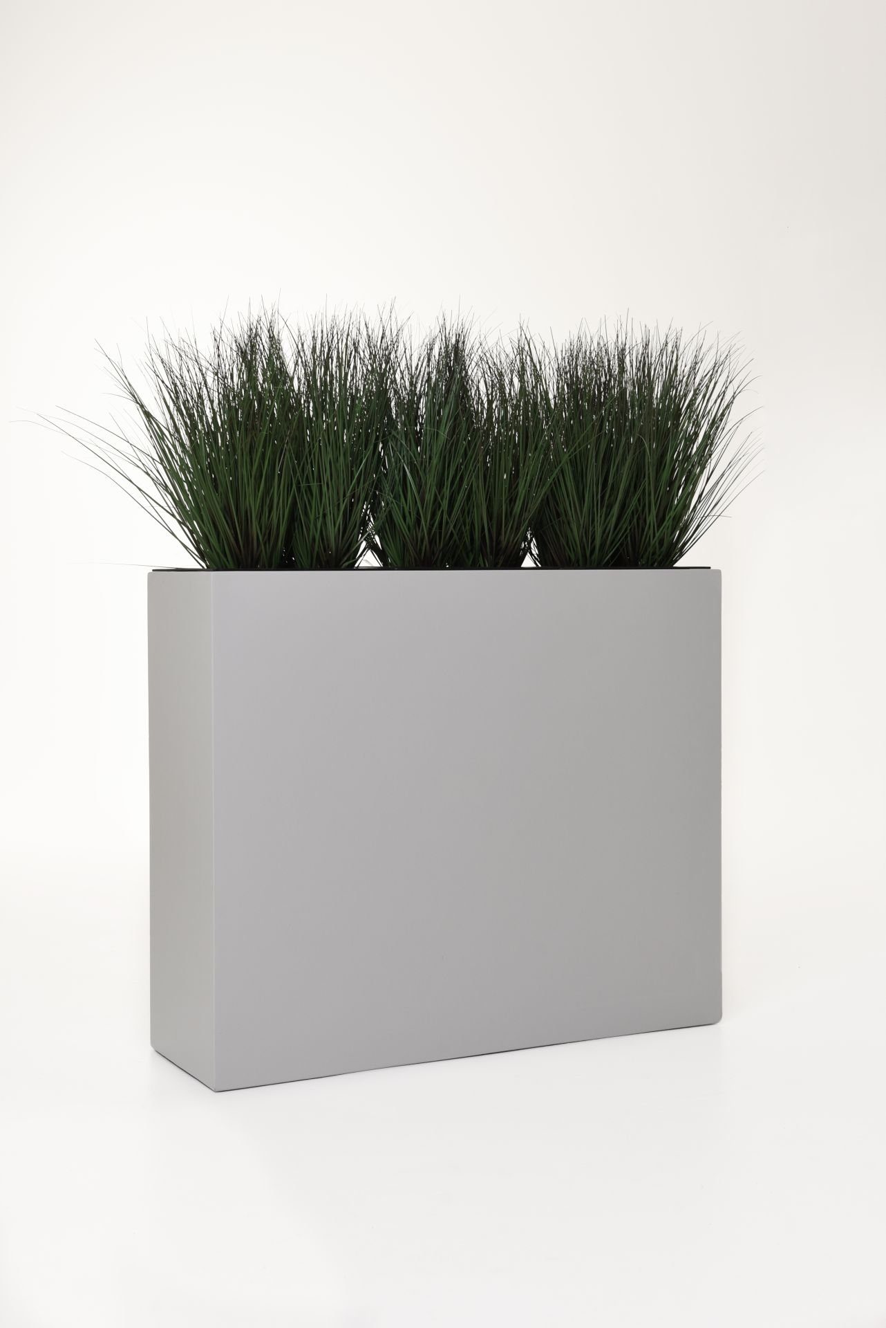 VIVANNO Pflanzkübel Pflanzkübel Raumteiler Fiberglas Lichtgrau ELEMENTO