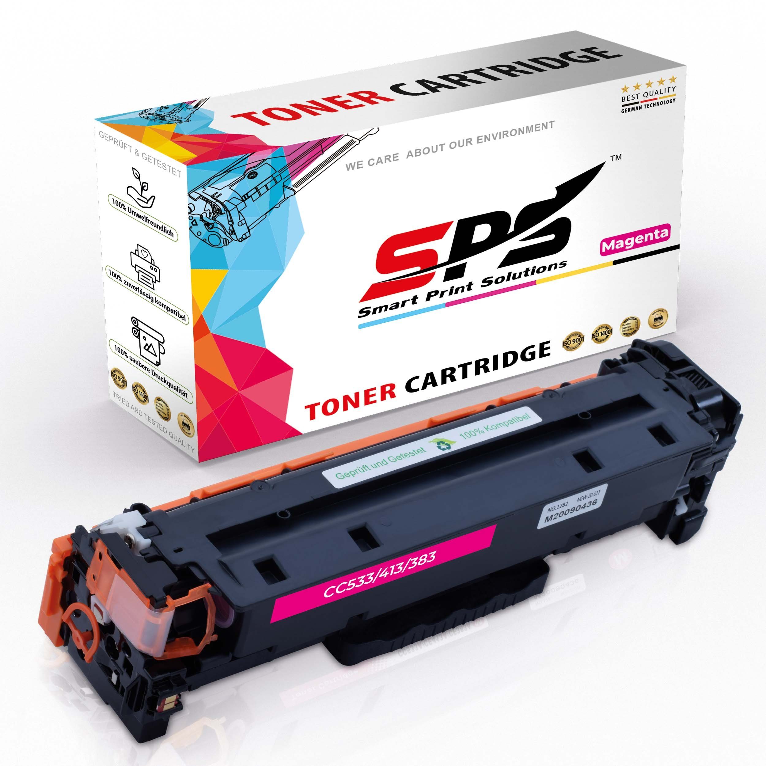 SPS Tonerkartusche Kompatibel für HP Color Laserjet CM2320FXI MFP / CC533A / 304A Magenta, (1er Pack, 1-St., 1 x Toner (Für HP CC533 Magenta)