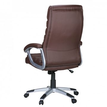 Lomadox Bürostuhl, braun ergonomisch 60/125/60cm