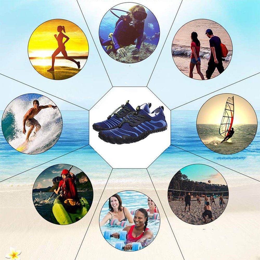 Herren-Wasserschuhe,Damen-Schwimmschuhe,Strandschuhe,schnell Yoga-Schuhe Aqua-Schuhe, SOTOR Wasserschuh Tauchsocken, trocknend