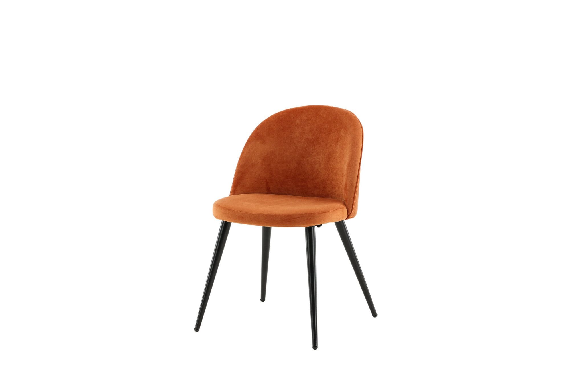 Venture Home Esszimmerstuhl Velvet, 2er-Set Esszimmerstühle mit Samtbezug, 150 kg belastbar (2 St), Polsterstuhl, weicher Bezug, Metallbeine, abgerundet