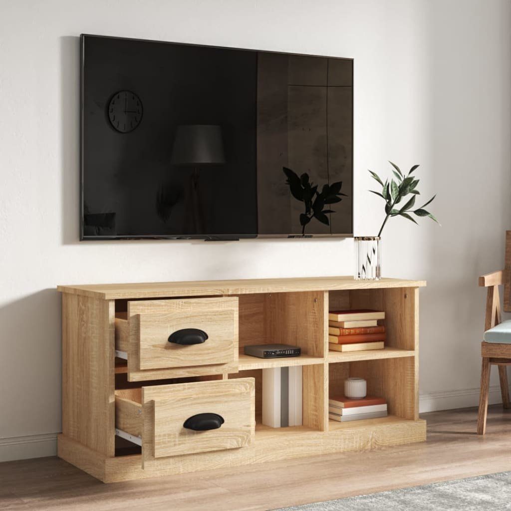 cm furnicato TV-Schrank 102x35,5x47,5 Holzwerkstoff Sonoma-Eiche