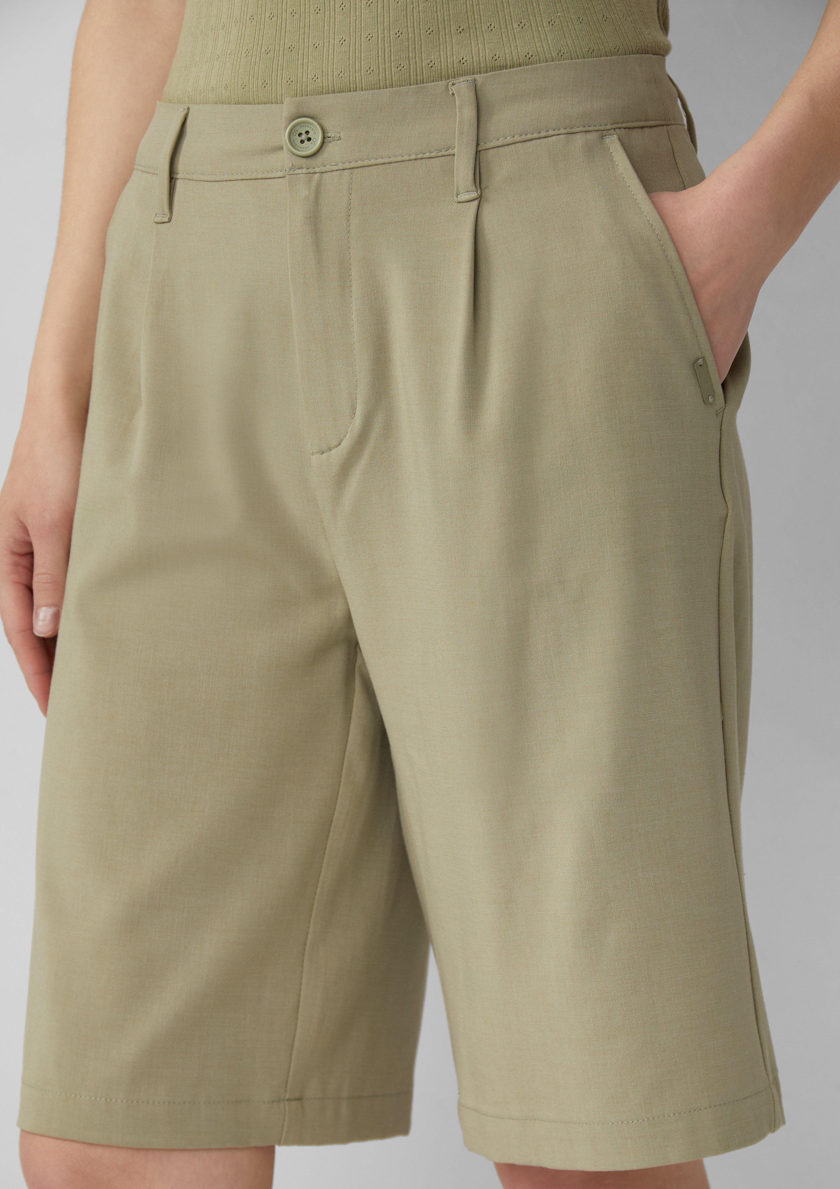 QS Shorts Bermuda aus Viskosemix günstig online kaufen