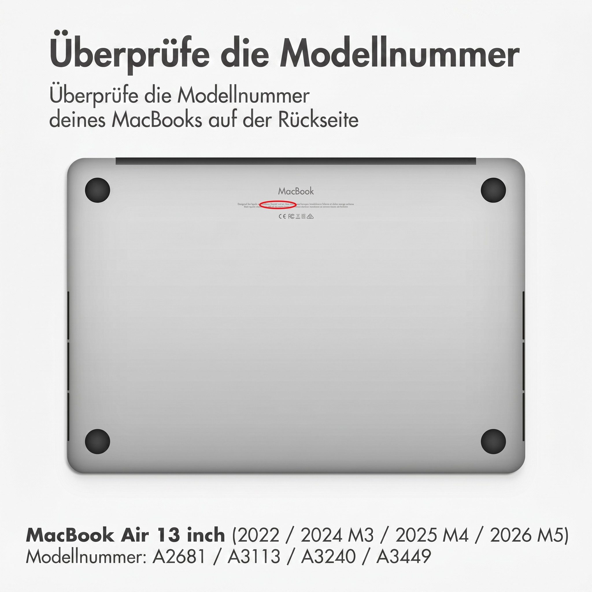 BURGA Laptop-Hülle Burga Hardshell Hülle Apple MacBook Air 13 Zoll (2022 / 2024 M3 / 2025