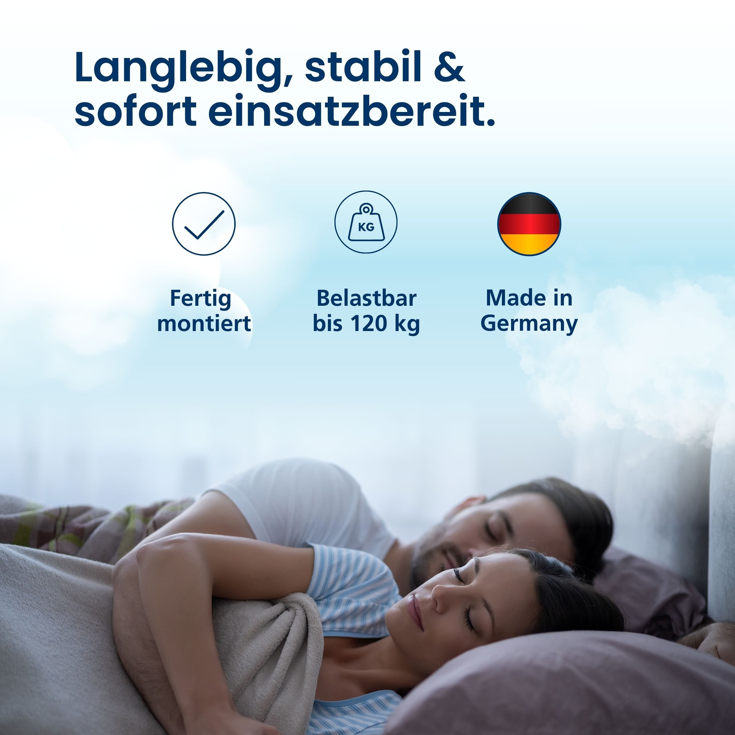 Lattenrost Ergonomischer 7-Zonen Lattenrost, Fertig Montiert, Made in Germany, AM Qualitätsmatratzen, Kopfteil Kopfteil nicht verstellbar, Fußteil Fußteil nicht – Bild 5 von 5