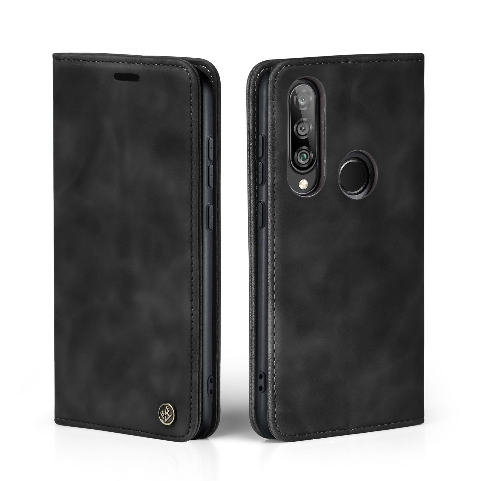 Tec-Expert Handyhülle Tasche Hülle für Huawei P30 Lite 6.15 Zoll, 6.15, Cover Klapphülle Case mit Kartenfach Fliphülle aufstellbar