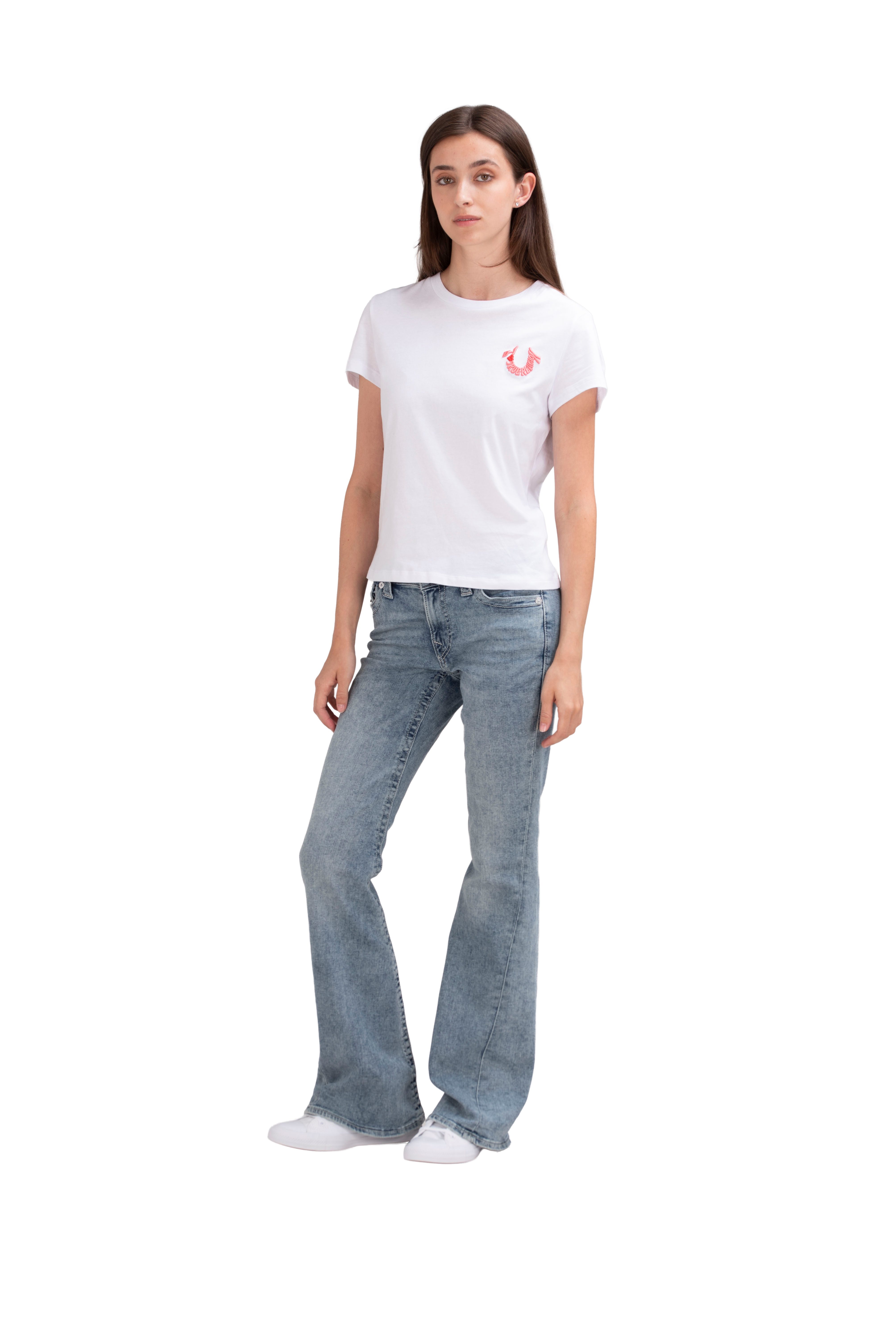 True Religion Bootcut-Jeans JOEY MID RISE FLARE FLAP Baumwollmischung, Flared fit