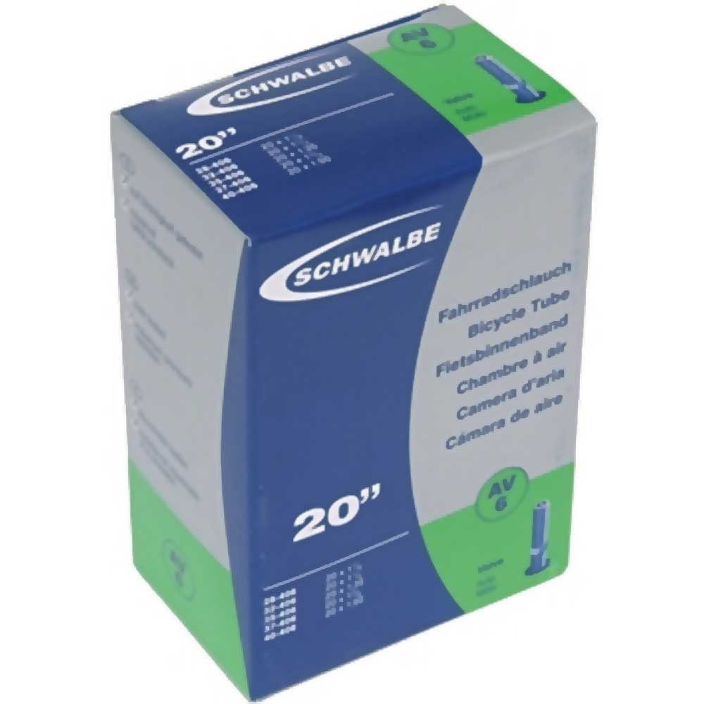 Fahrradschlauch SCHWALBE Schlauch Nr. 6 20 Zoll Schraderventil AV ca. 90g 10413310 402
