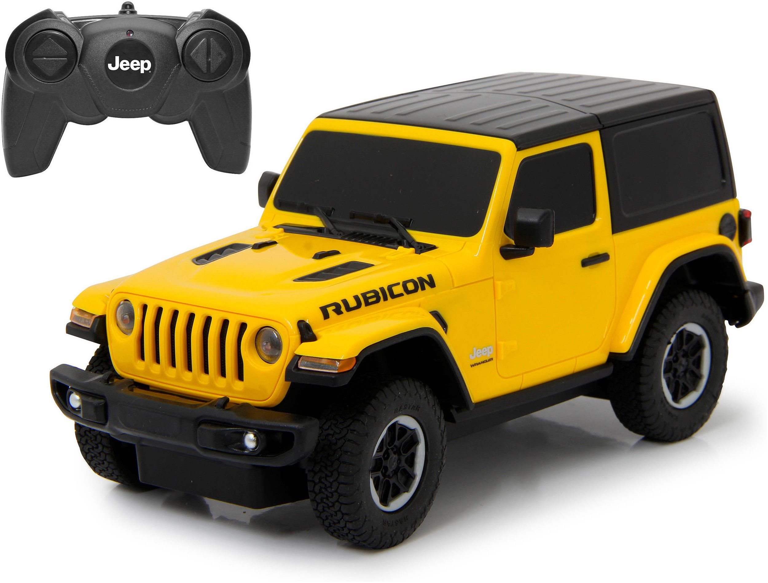 Jamara RC-Auto Deluxe Cars, Jeep Wrangler JL, 1:24, gelb, 2,4GHz