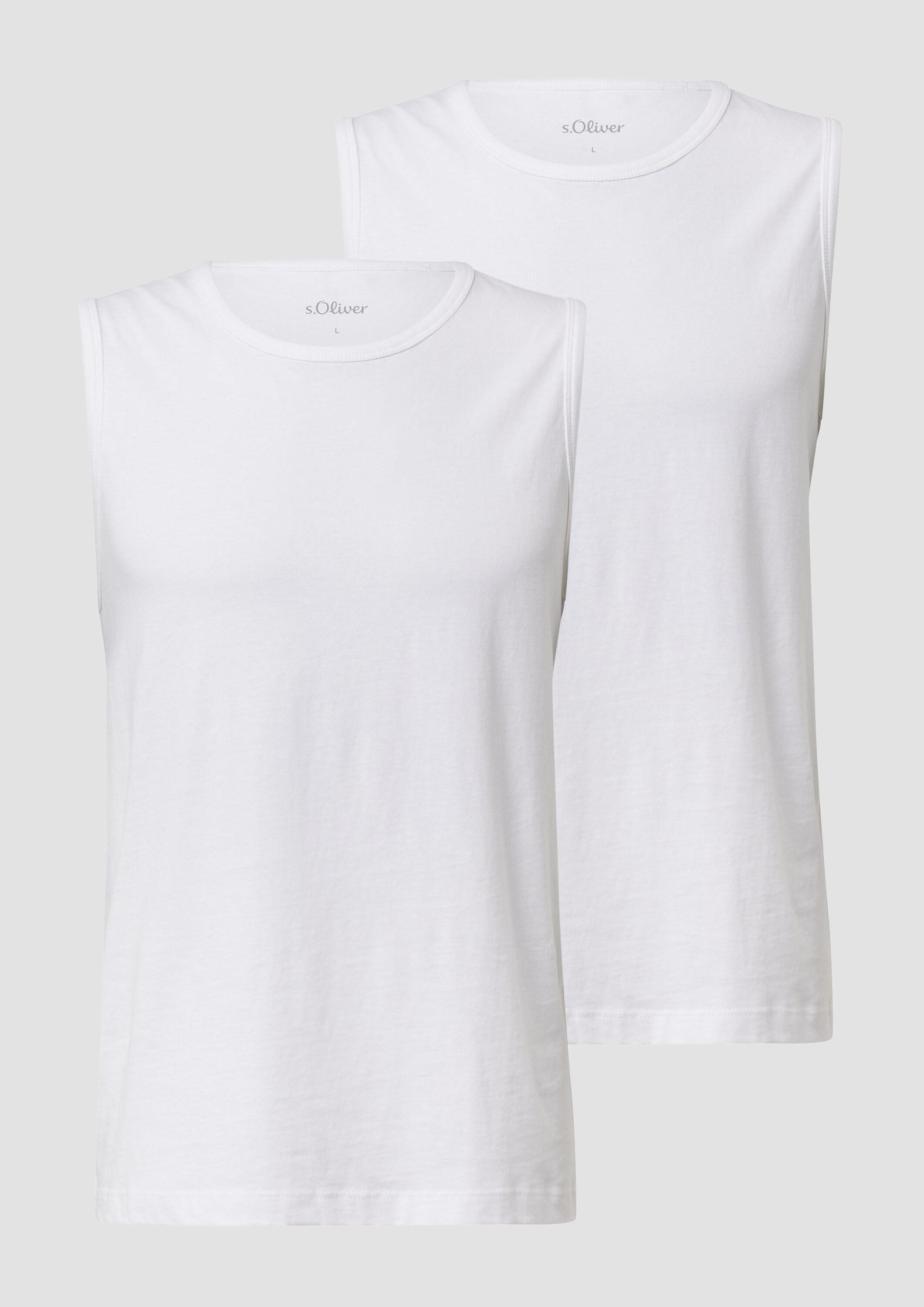 s.Oliver Muskelshirt T-Shirt Tanktop im 2er-Pack