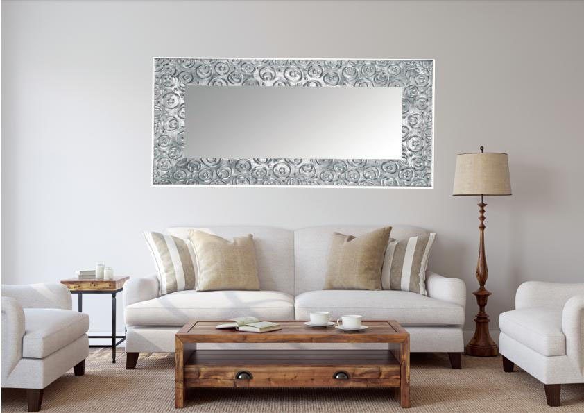 Silberfarben Wandspiegel Dekospiegel Zenta Lenfra (1-St),