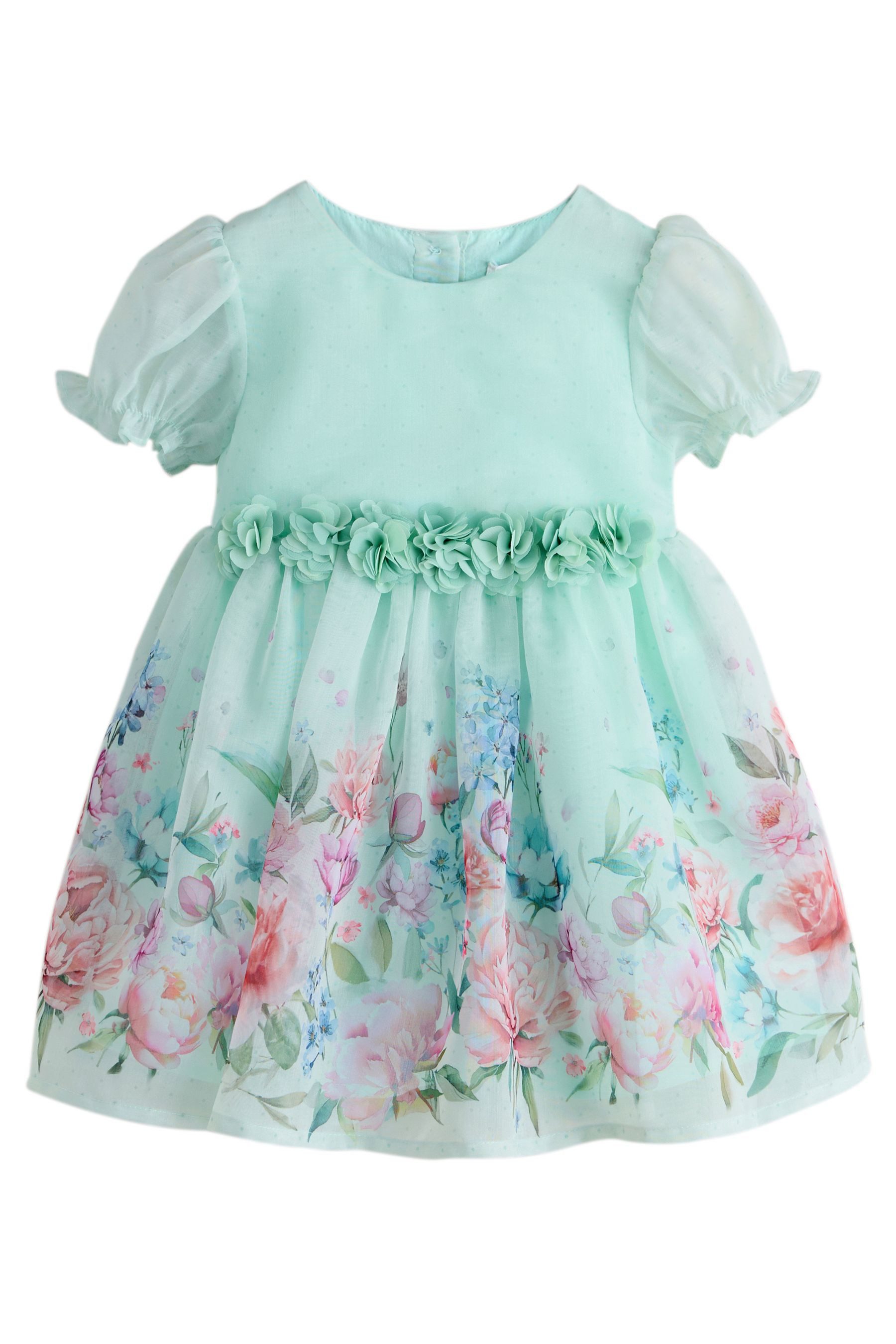 Next Partykleid Kleid mit Ansteckblume (1-tlg)