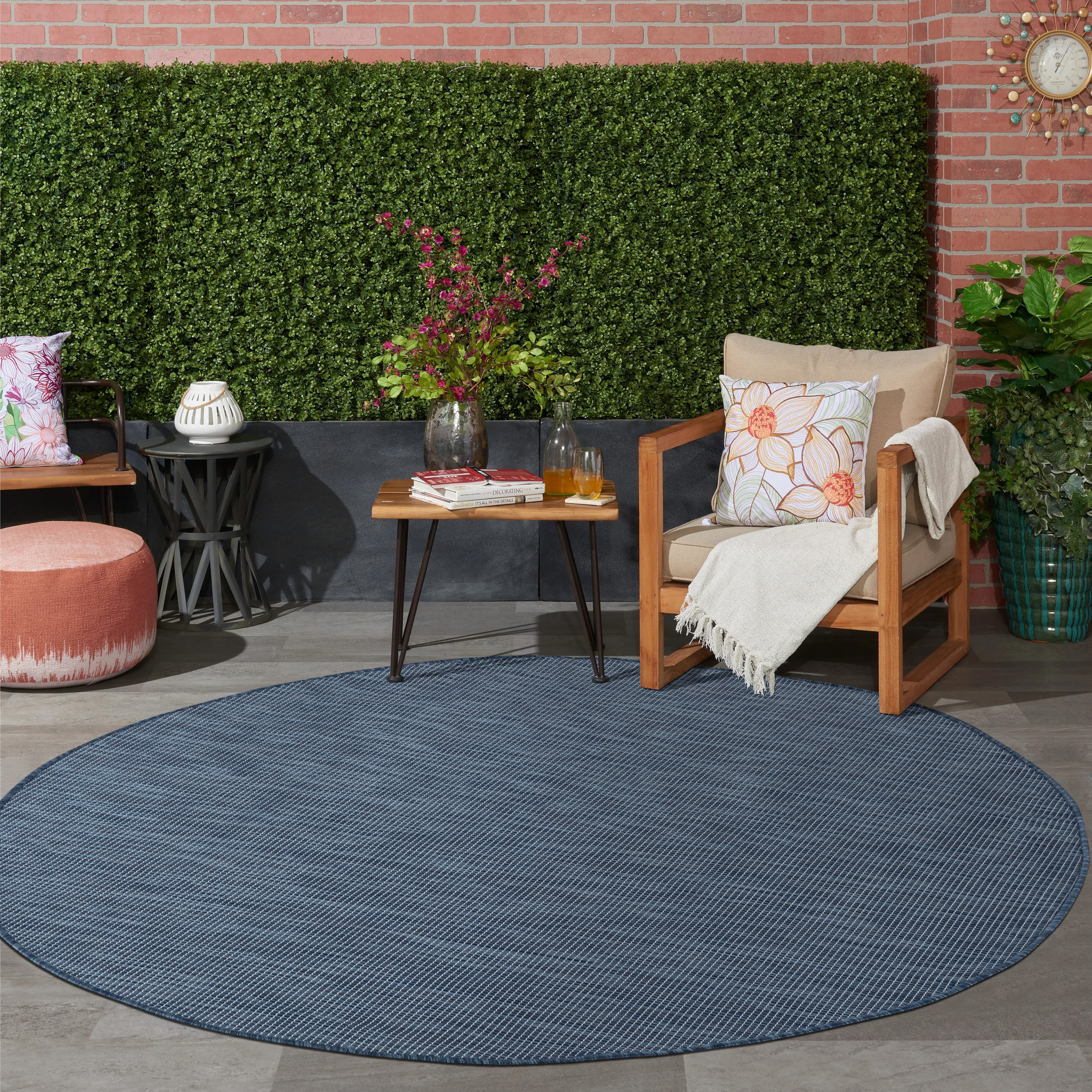 Jimri Outdoorteppich Key West, Rund, Outdoor Teppich Balkonteppich Terassen günstig online kaufen