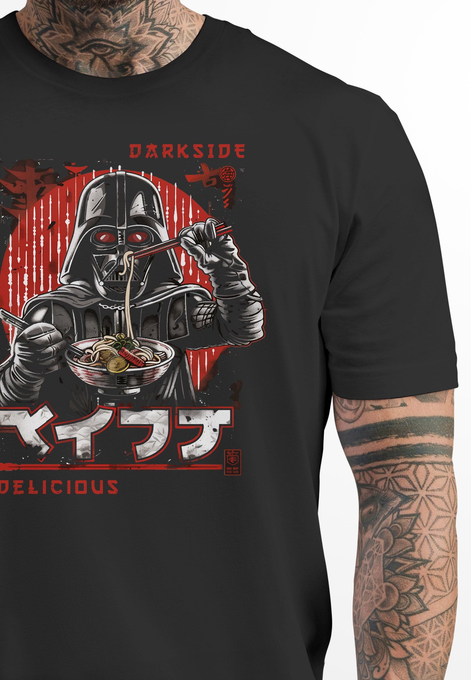 Neverless Print-Shirt Herren T-Shirt Printshirt Ramen günstig online kaufen