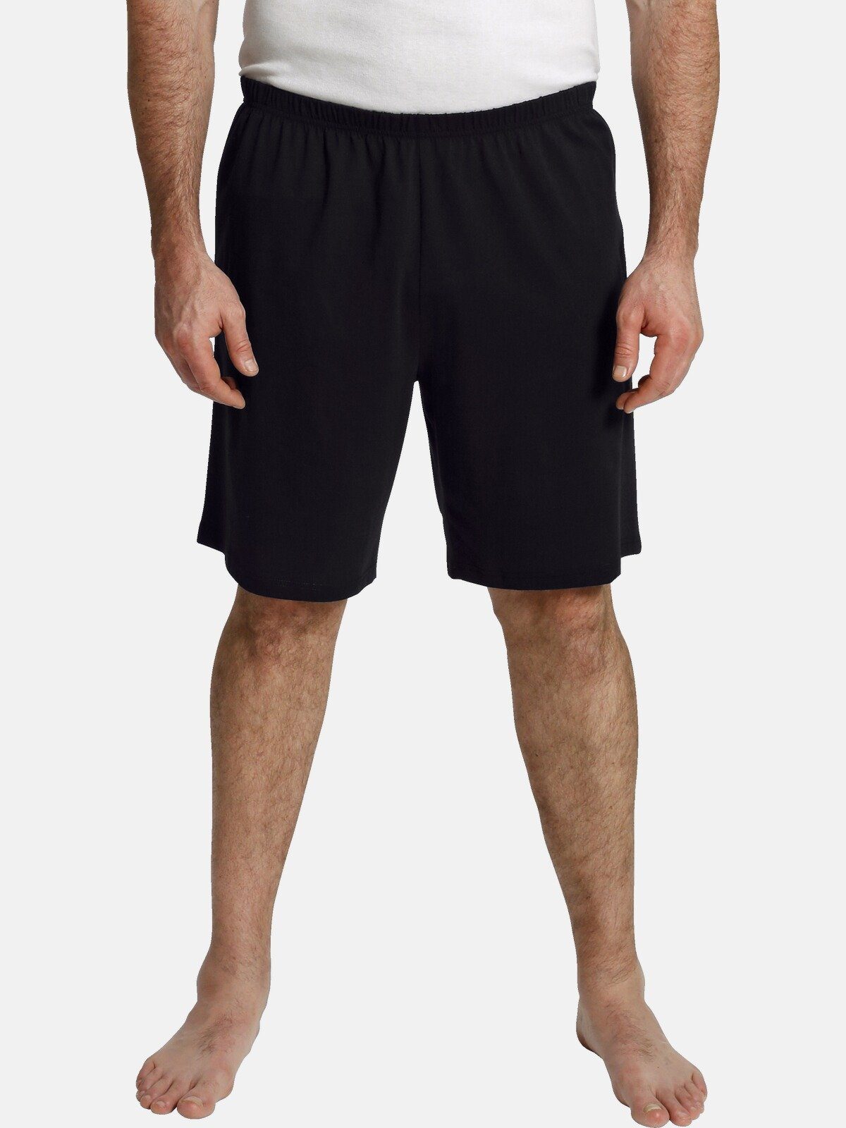 Charles Colby Schlafhose LORD MYCROFT leichte bequeme Relaxshorts schwarz
