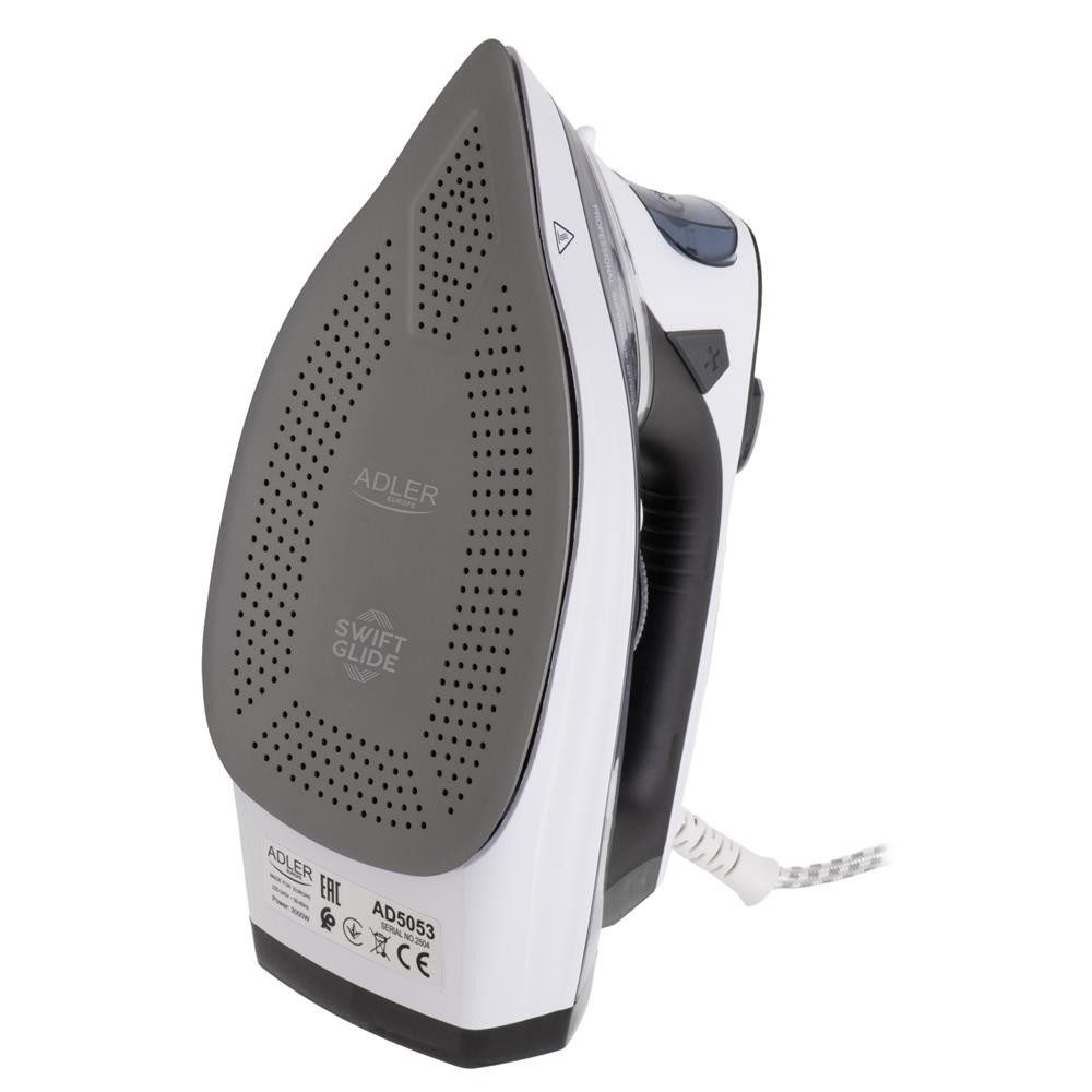ADLER EUROPE Dampfbügeleisen AD 5053 Dauerdampf, Vertikaldampf, Anti-Kalk und Selbstreinigung, 3000 W, LCD-Display, 11 Temperatureinstellungen, Bügeleisen, büge – Bild 2 von 5