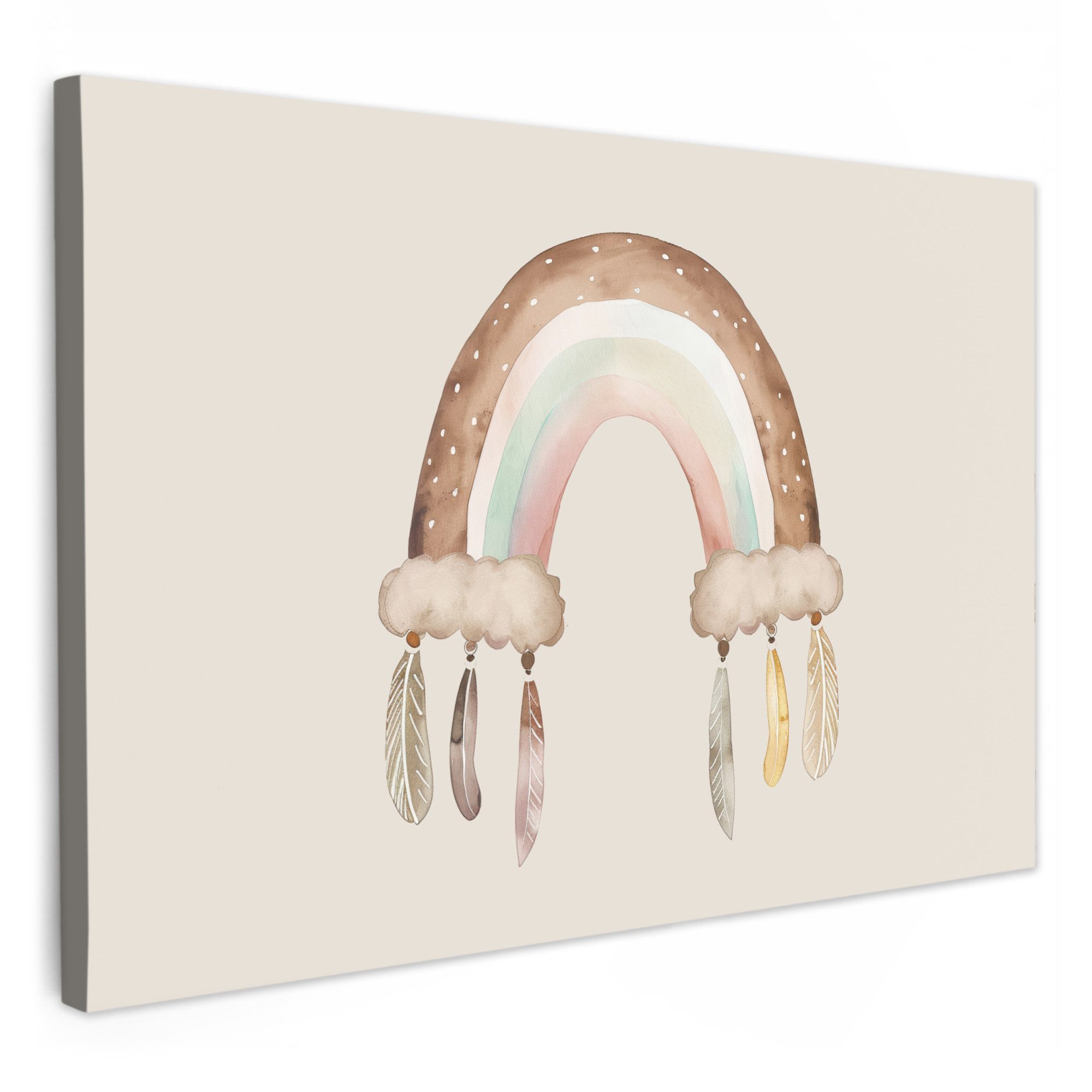 OneMillionCanvasses® Leinwandbild Regenbogen - Böhmisch - günstig online kaufen