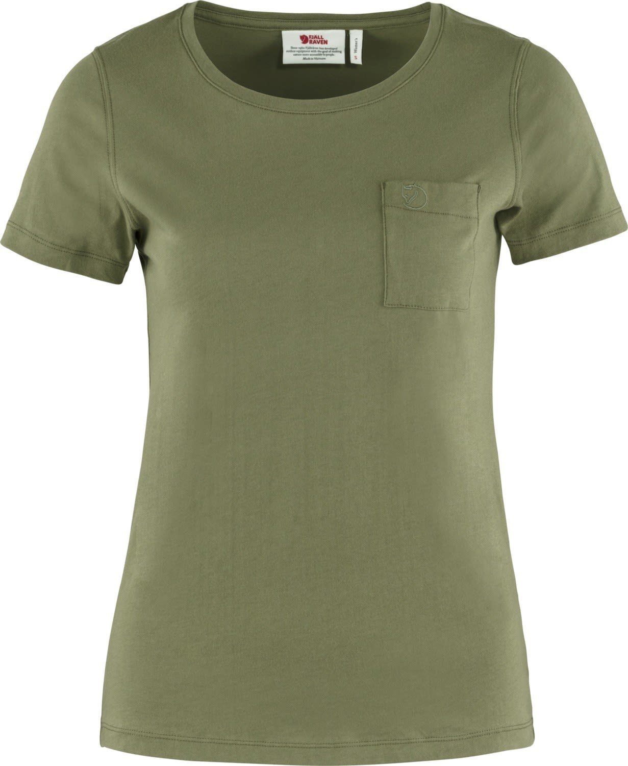 Fjällräven T-Shirt Fjällräven W Övik T-shirt Damen Kurzarm-Shirt Green
