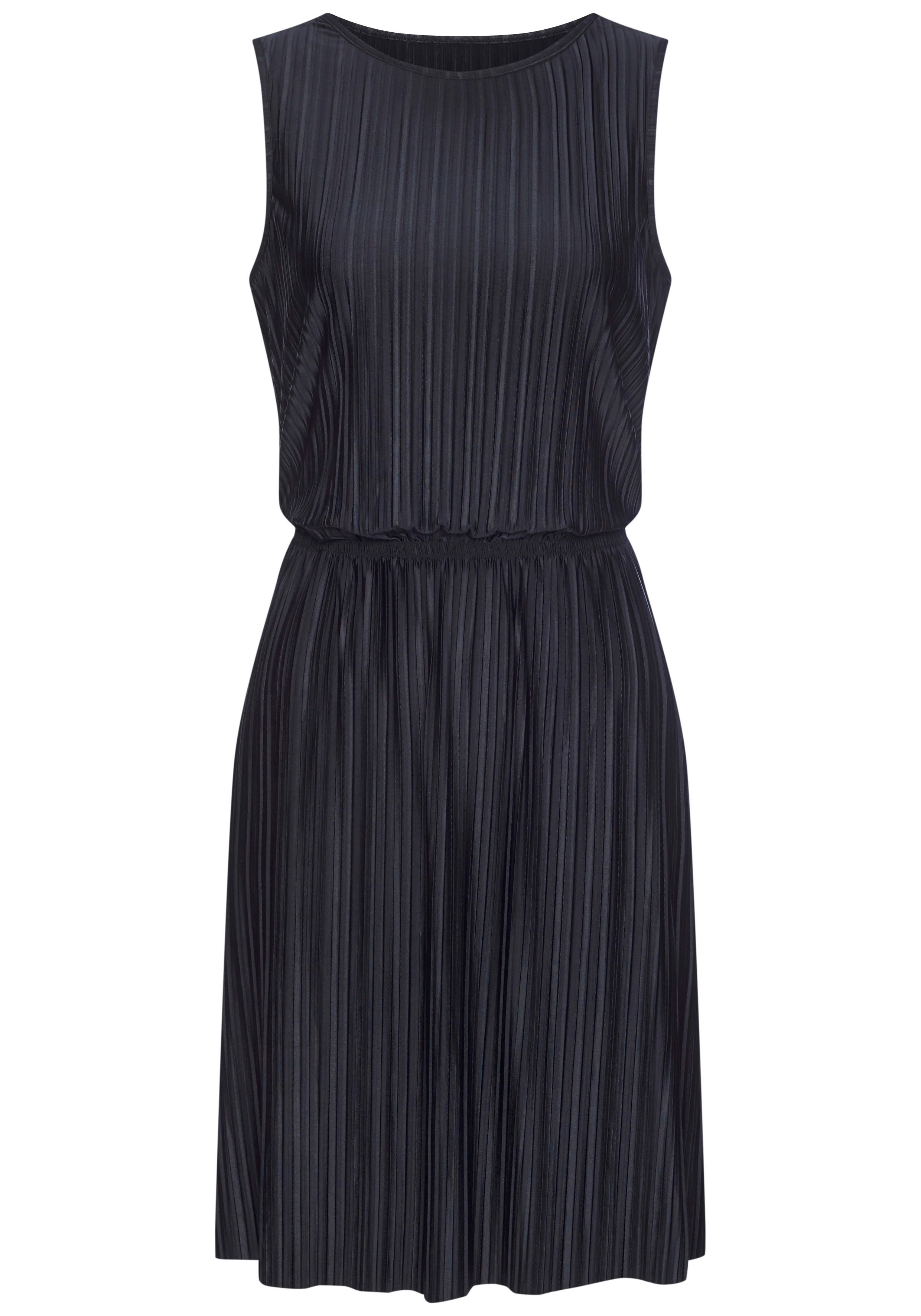 LASCANA Plisseekleid aus schimmernder Ware Partykleid, festliches Sommerkleid, Cocktailkleid. € 49,99