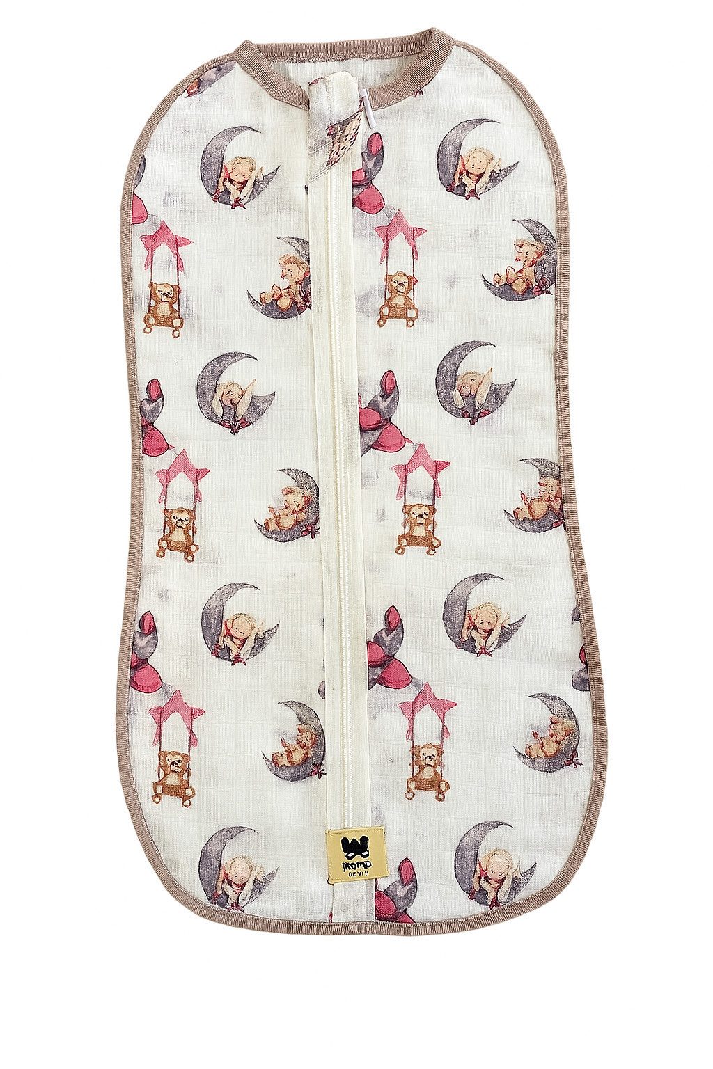 Babyschlafsack Neugeborenen Schlafsack, Jungen/Mädchen, 100% Baumwolle, Weiß