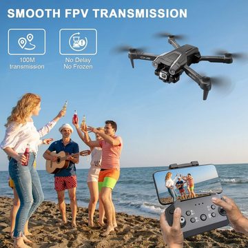 OKYUK Drohne (1080P, Kamera HD FPV WiFi Live Übertragung Höhenhaltung 3D-Flips 2 Batterien)