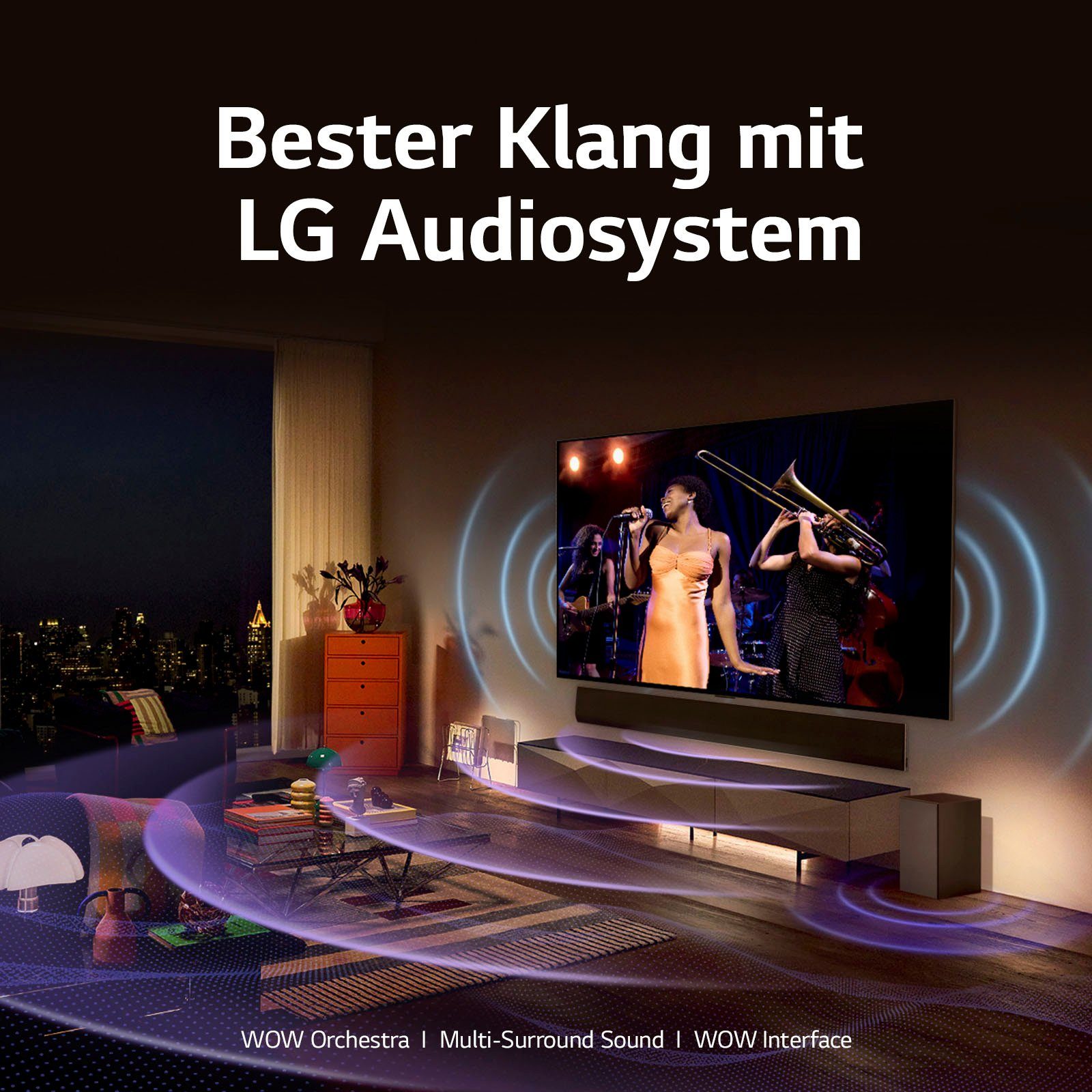 LG cm/42 Twin zu Smart-TV, 120 HD, bis Hz, OLED42C37LA α9 4K 4K Zoll, Ultra (106 OLED Triple evo, OLED-Fernseher AI-Prozessor, Gen6 Tuner)