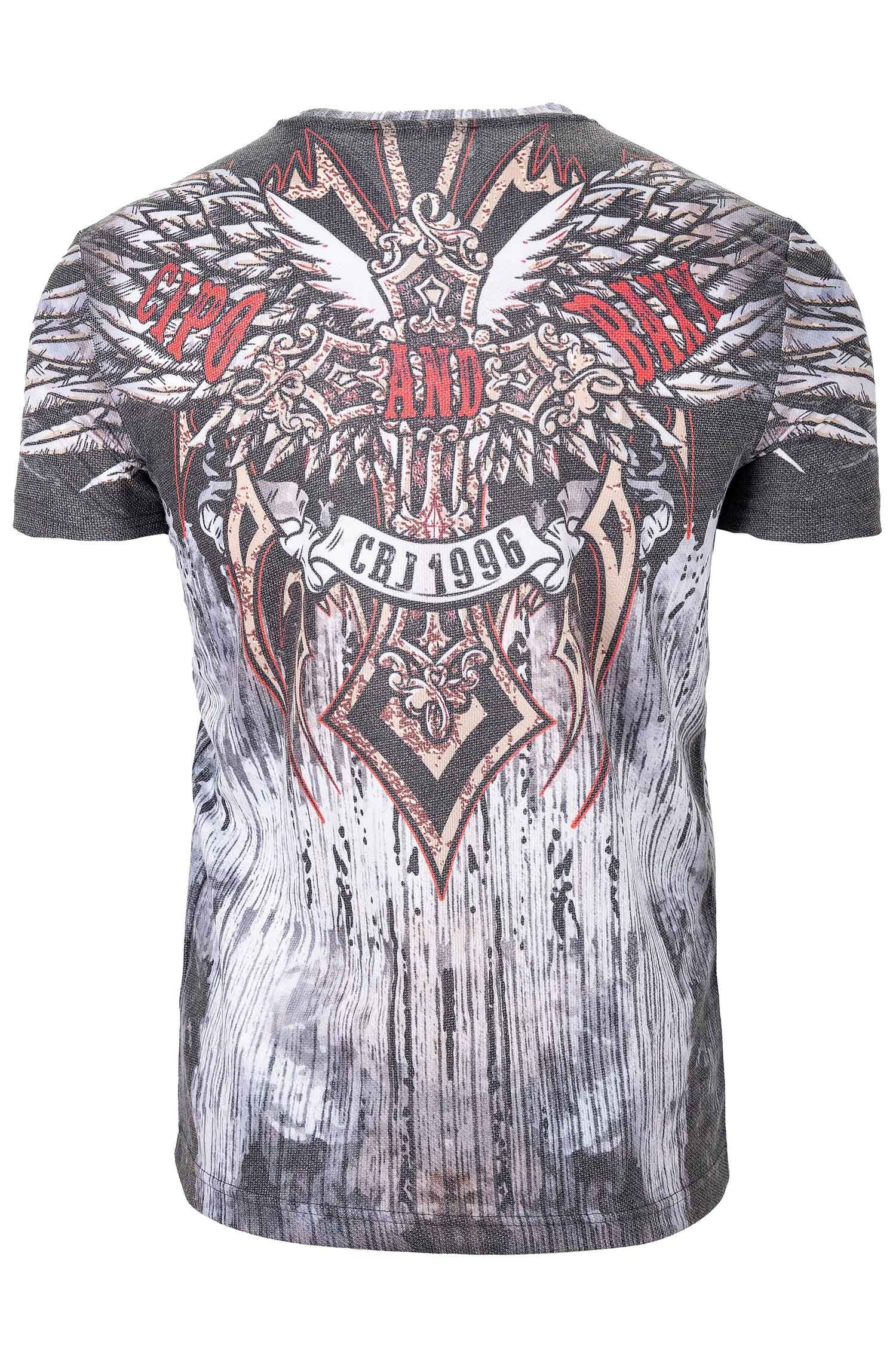 Cipo & Baxx Print-Shirt Auffälliges Kurzarm T-Shirt BA-CT746 mit Coolem Win günstig online kaufen