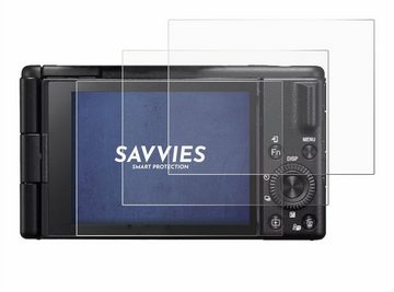 Savvies Schutzfolie für Sony ZV-1 II Vlog-Kamera, Displayschutzfolie, 6 Stück, Folie klar