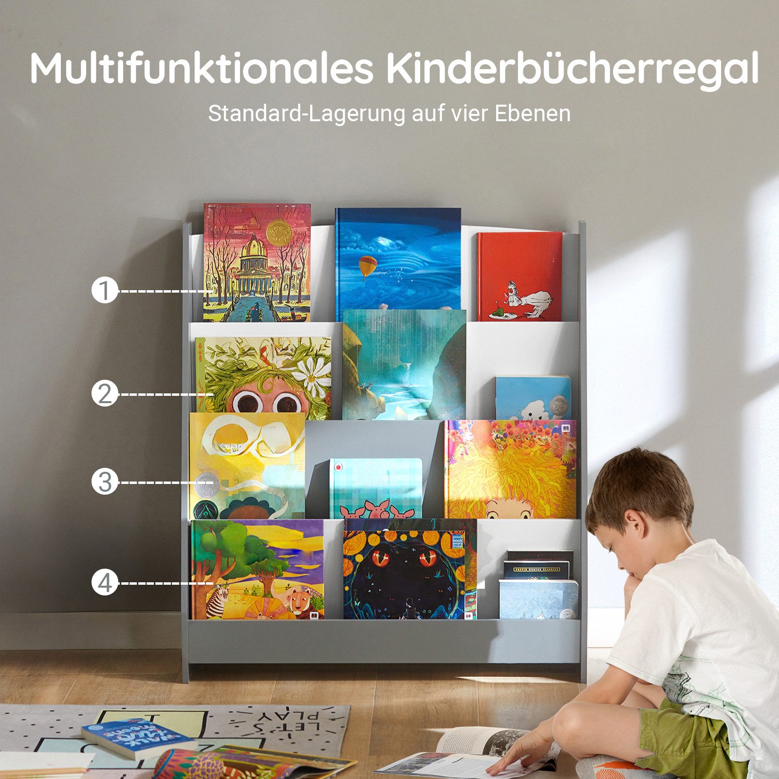 SoBuy Bücherregal KMB32, Kinder Bücherregal Kinderregal günstig online kaufen