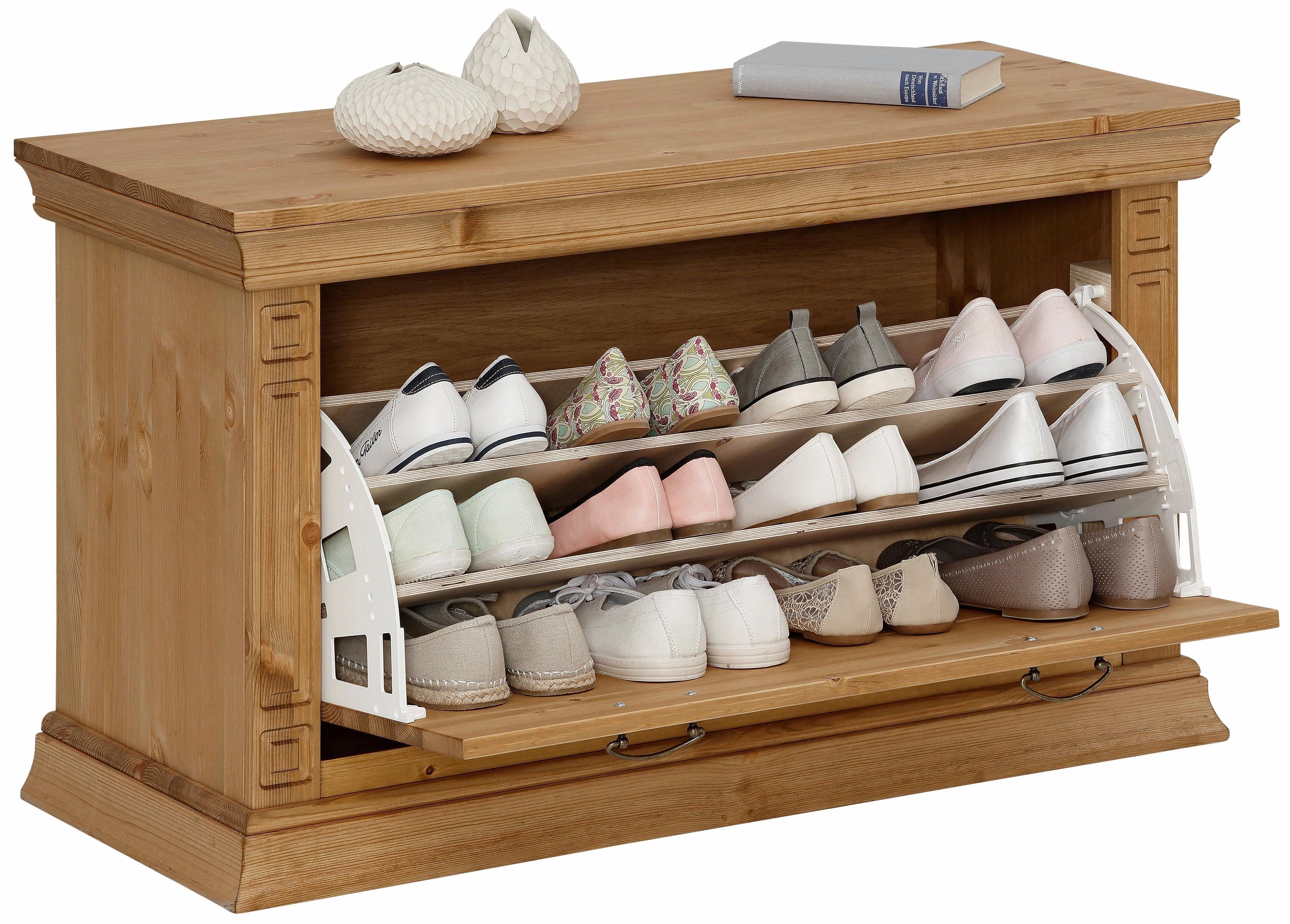 Home affaire Schuhbank »Vinales«, Breite 96 cm aus massiver Kiefer - Home affaire