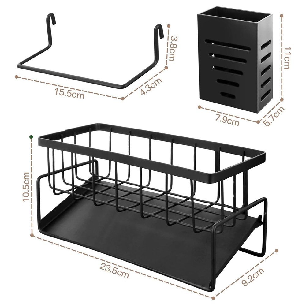 NUODWELL Küchenorganizer-Set Küchen Spülbecken Organizer, Mit Handtuchhalte günstig online kaufen